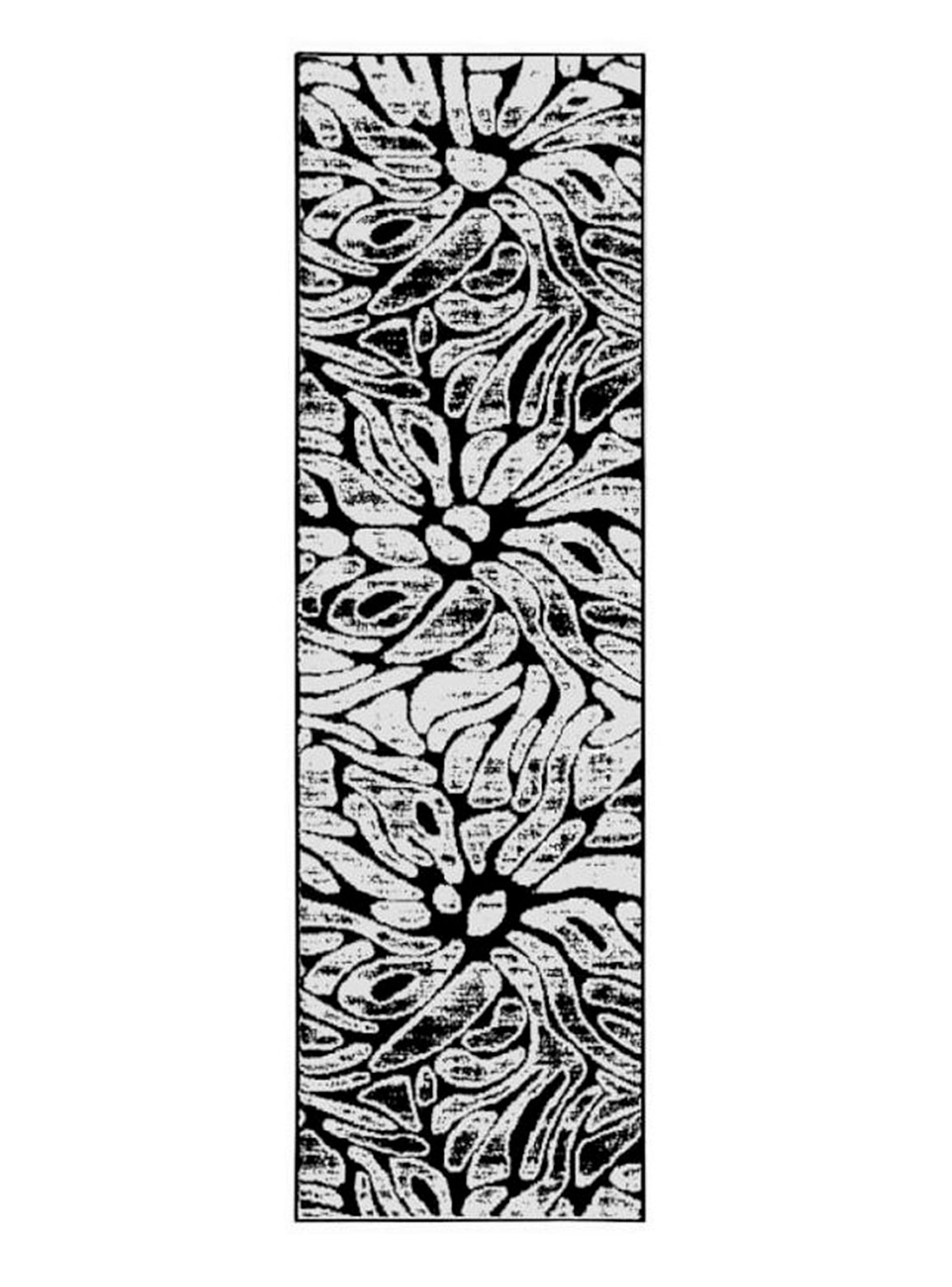 Alfombra Pasillo Siesta 70 x 230 cm Negra-0