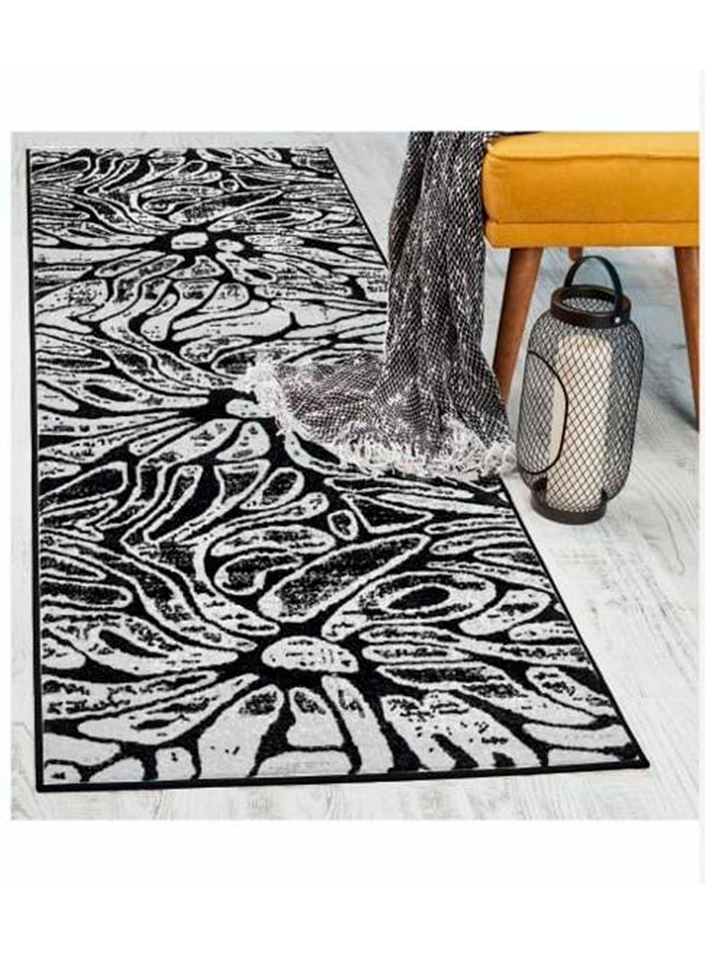 Alfombra Pasillo Siesta 70 x 230 cm Negra-1