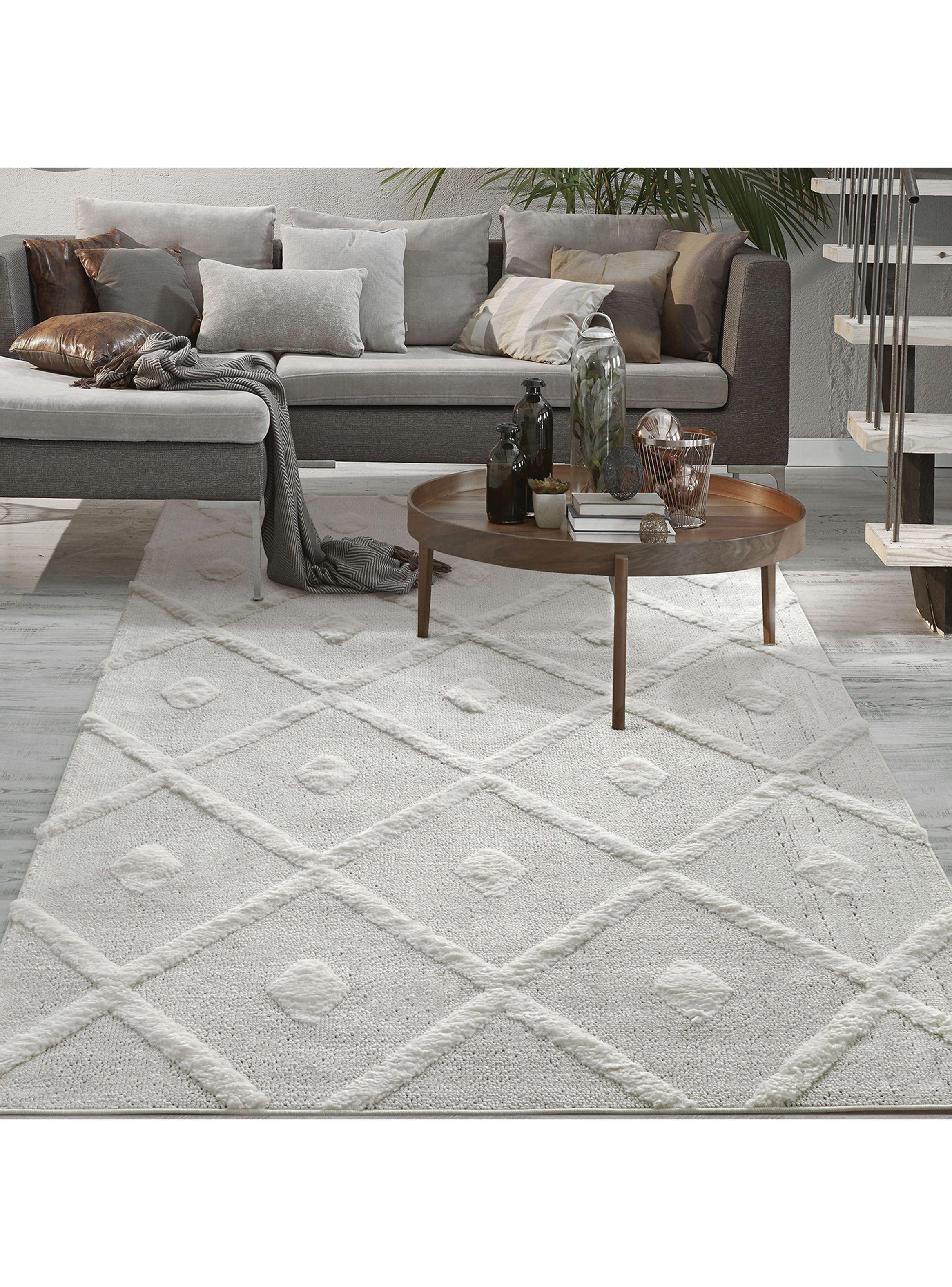 Alfombra Palafito 120 x 180 cm Blanco 91-2