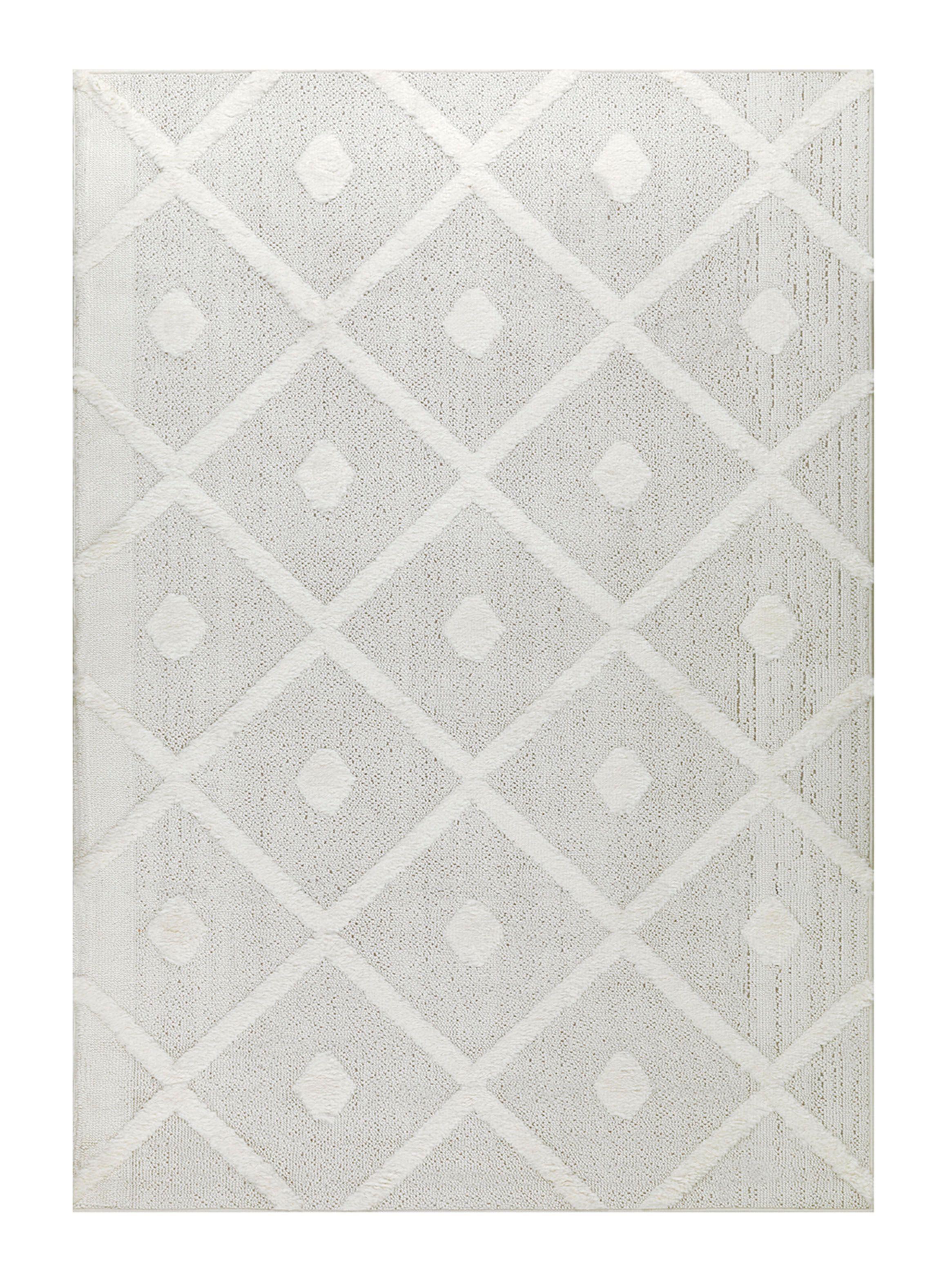 Alfombra Palafito 120 x 180 cm Blanco 91-0