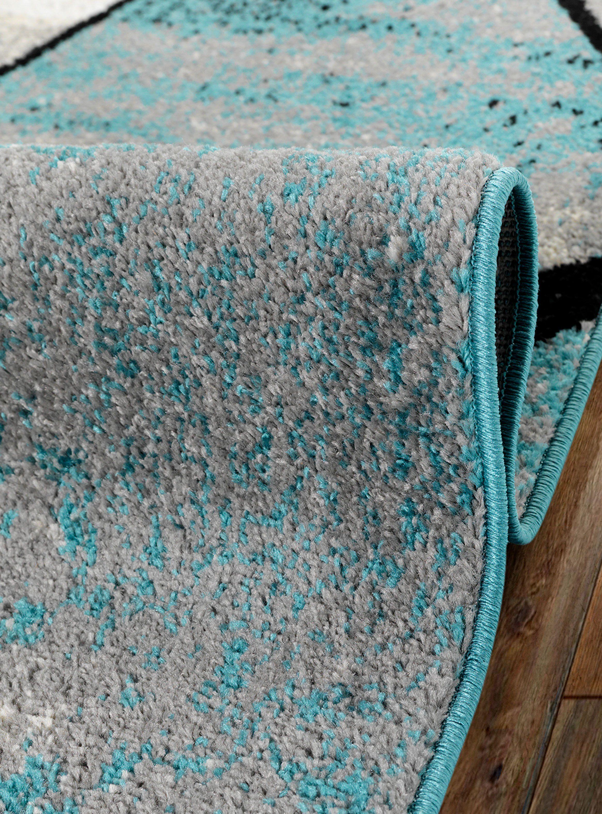 Alfombra Amigo 160 x 230 cm Turquesa 119-1