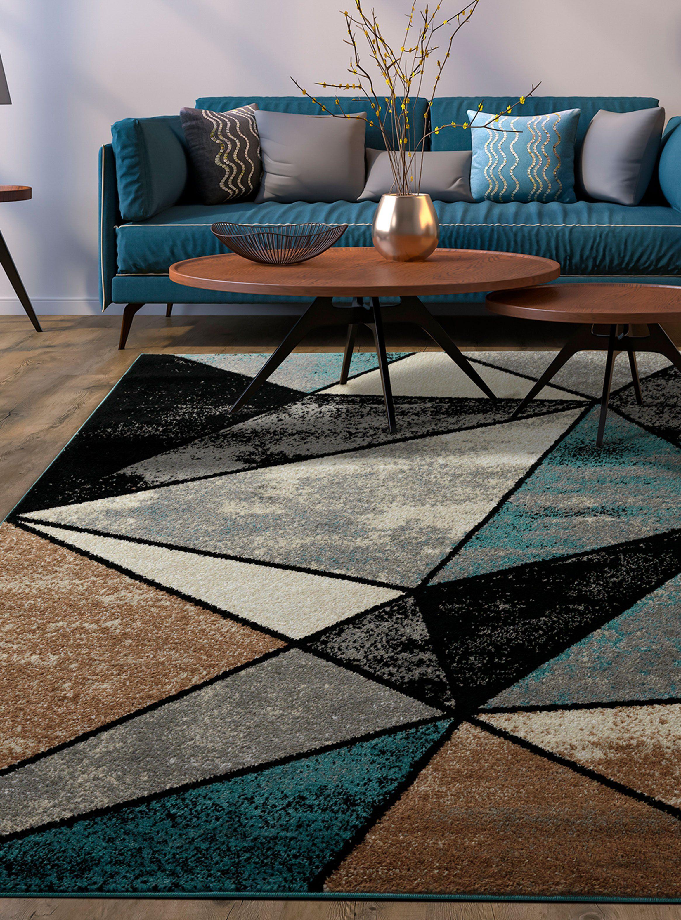 Alfombra Amigo 160 x 230 cm Turquesa 119-2