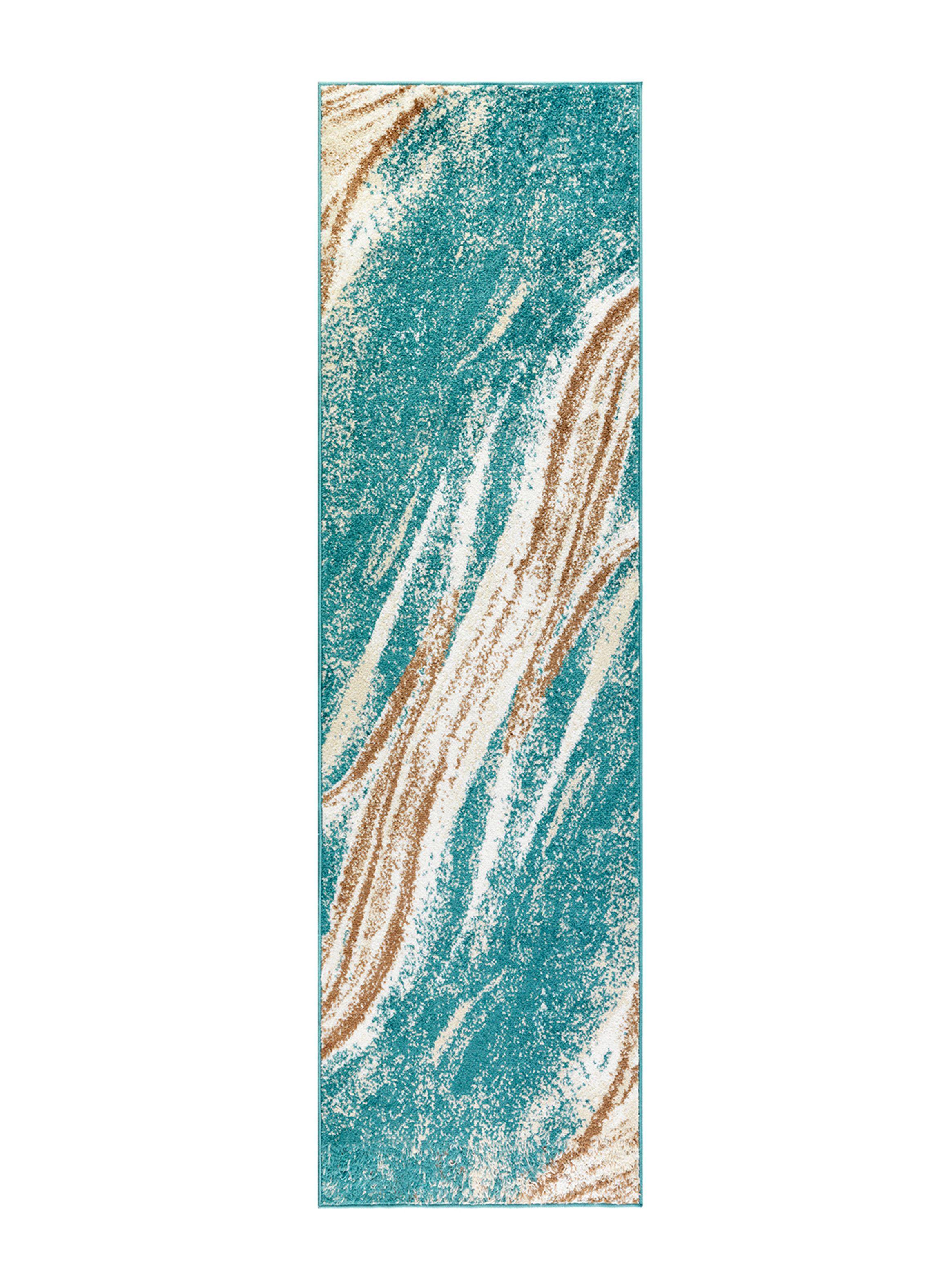 Alfombra Pasillo Amigo 70 x 230 cm Turquesa-0