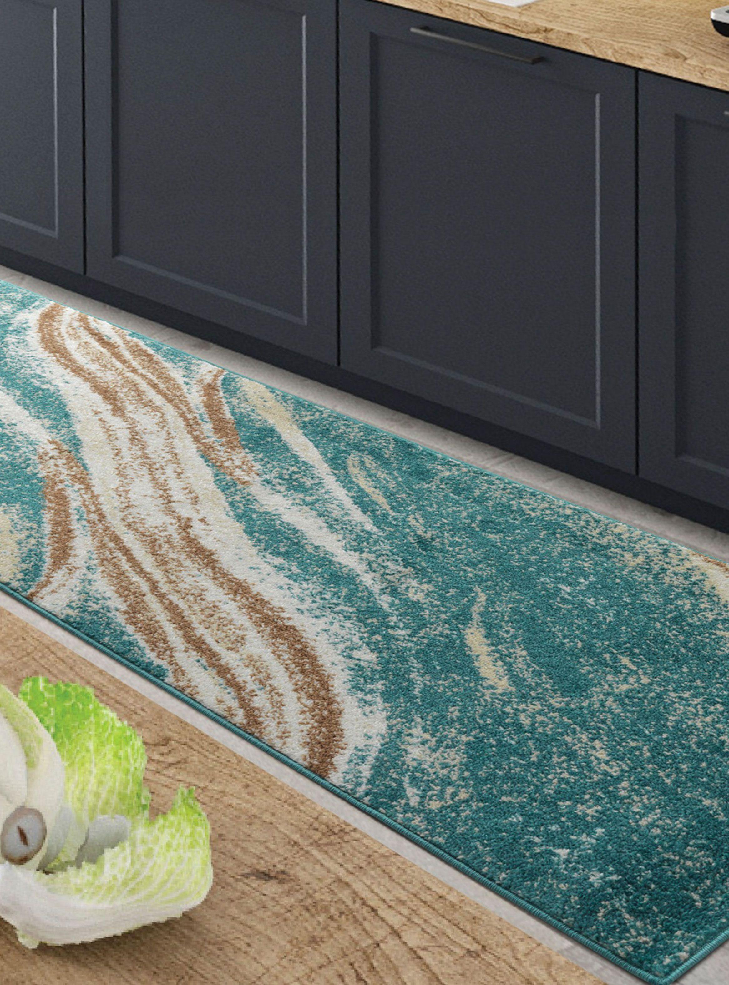 Alfombra Pasillo Amigo 70 x 230 cm Turquesa-2