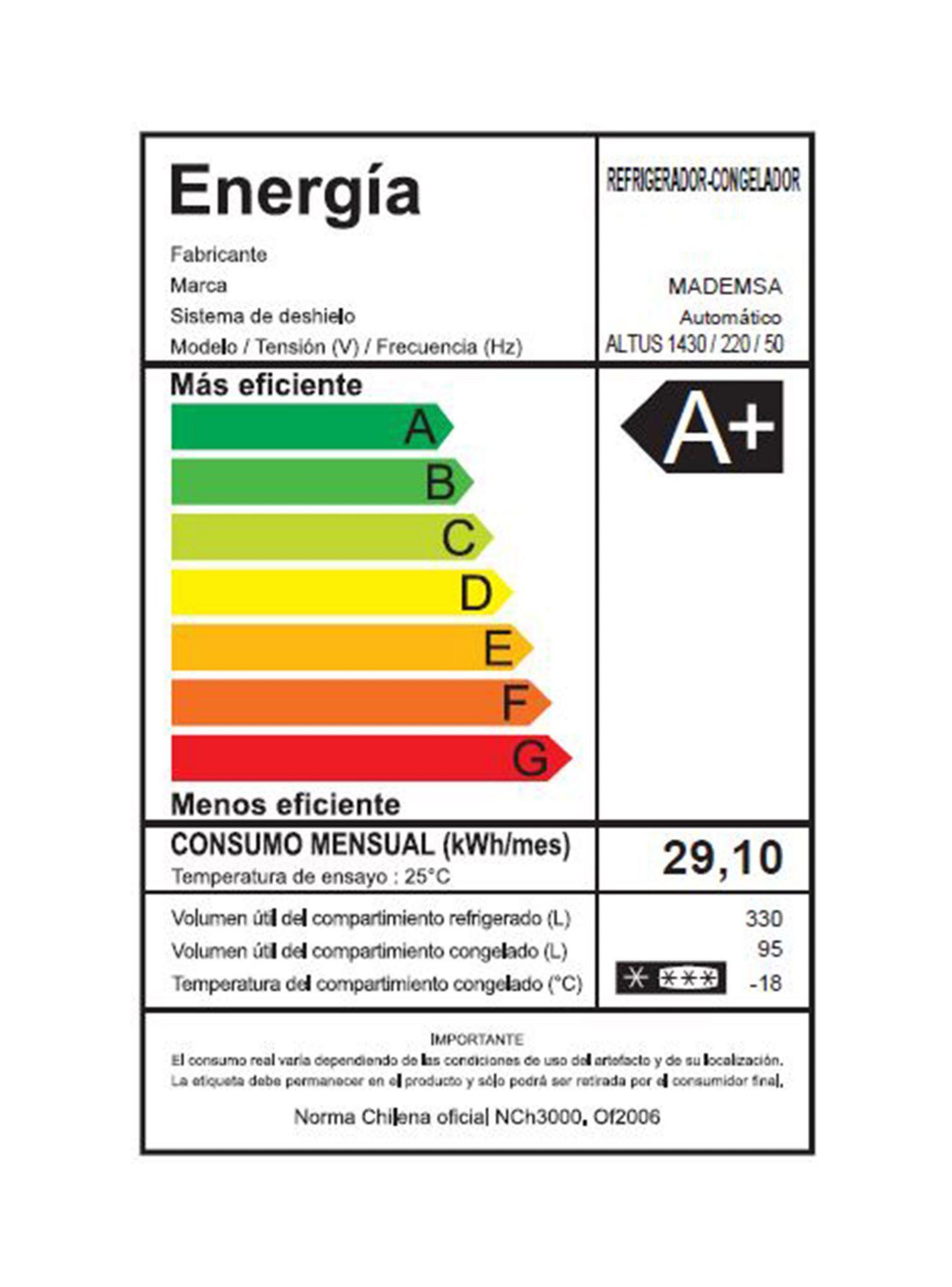 Refrigerador Mademsa No Frost 425 Litros ALTUS 1430-5