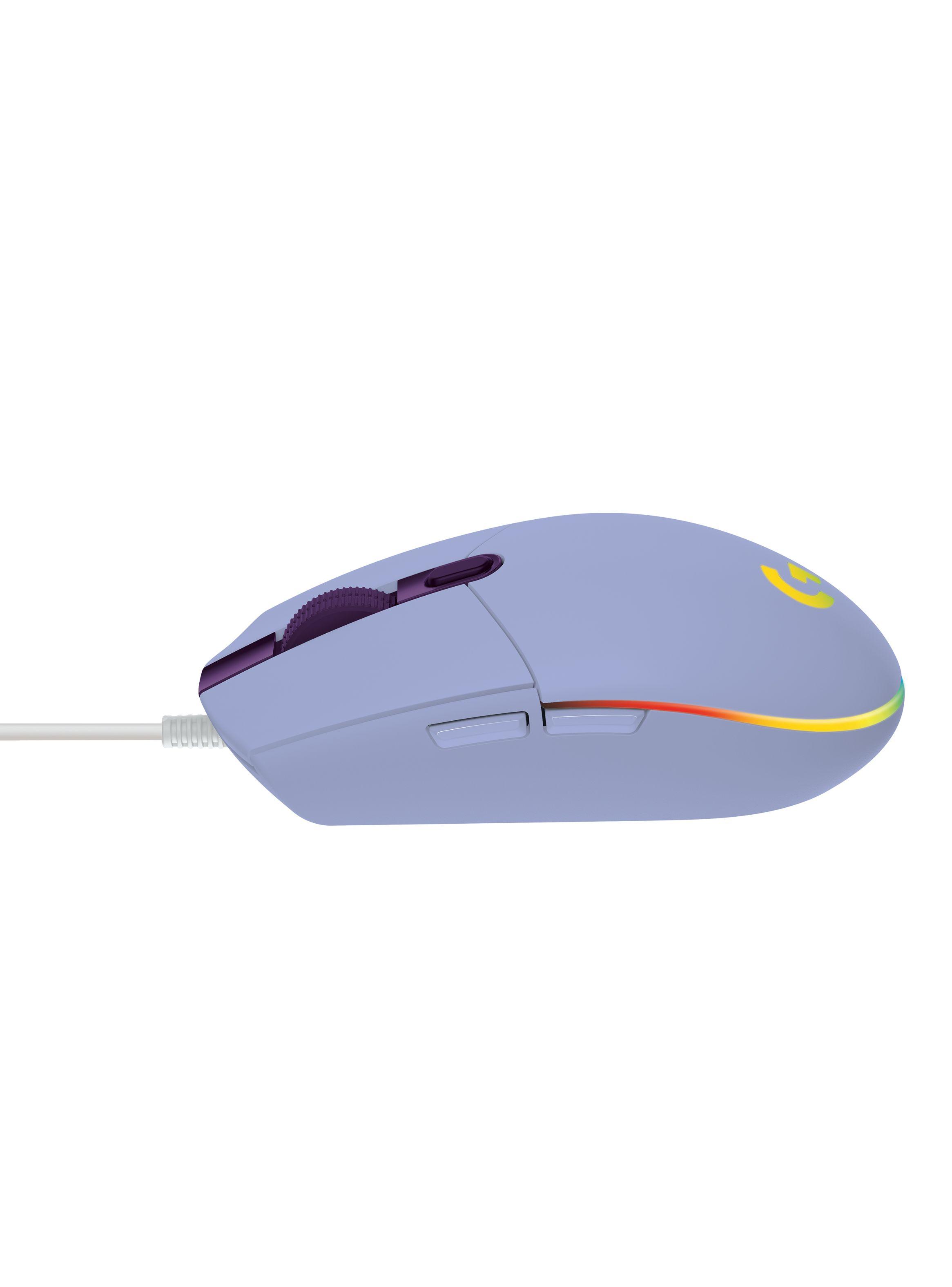 Mouse Gamer G203 RGB Light Lila-2