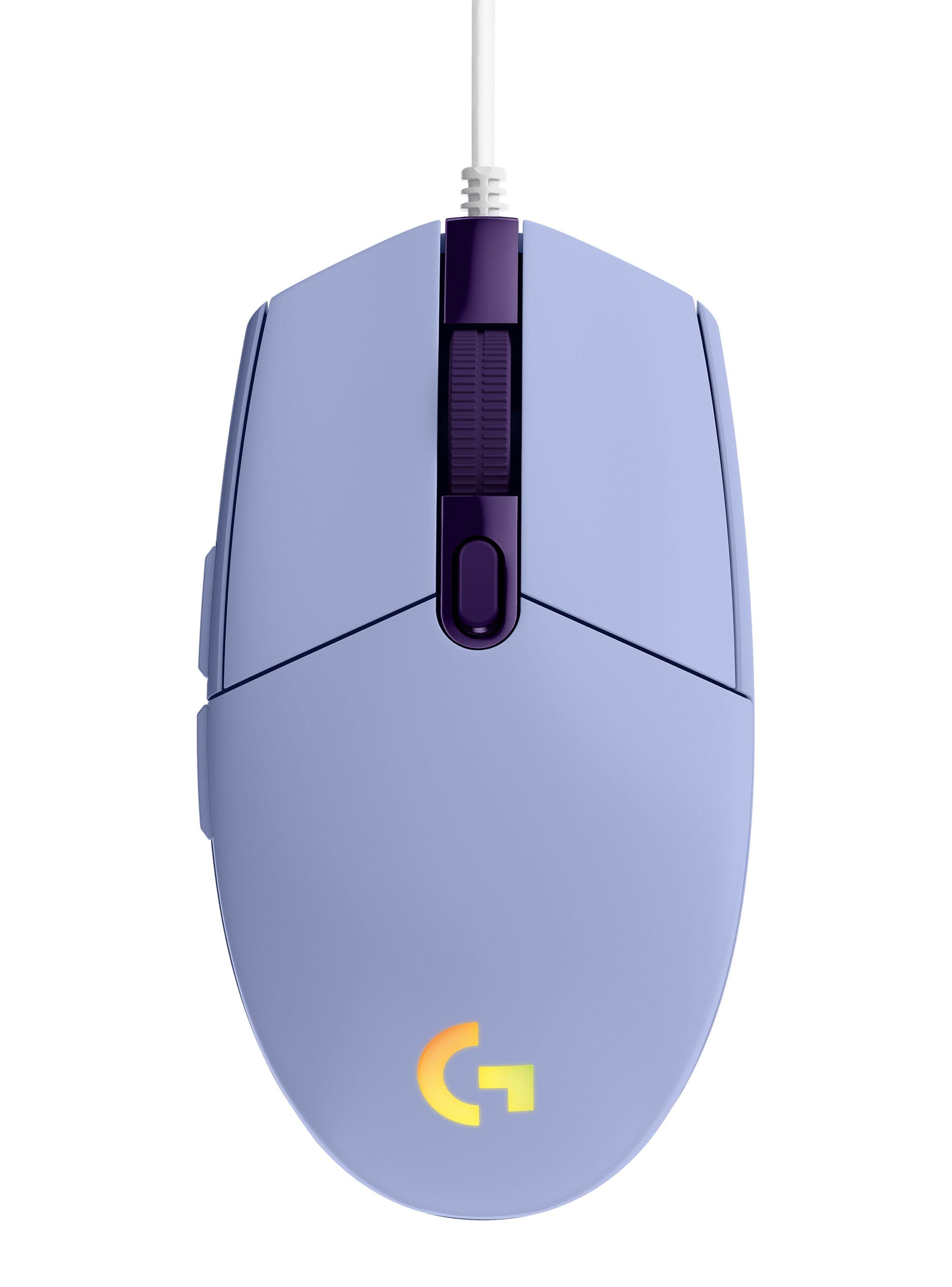 Mouse Gamer G203 RGB Light Lila-0