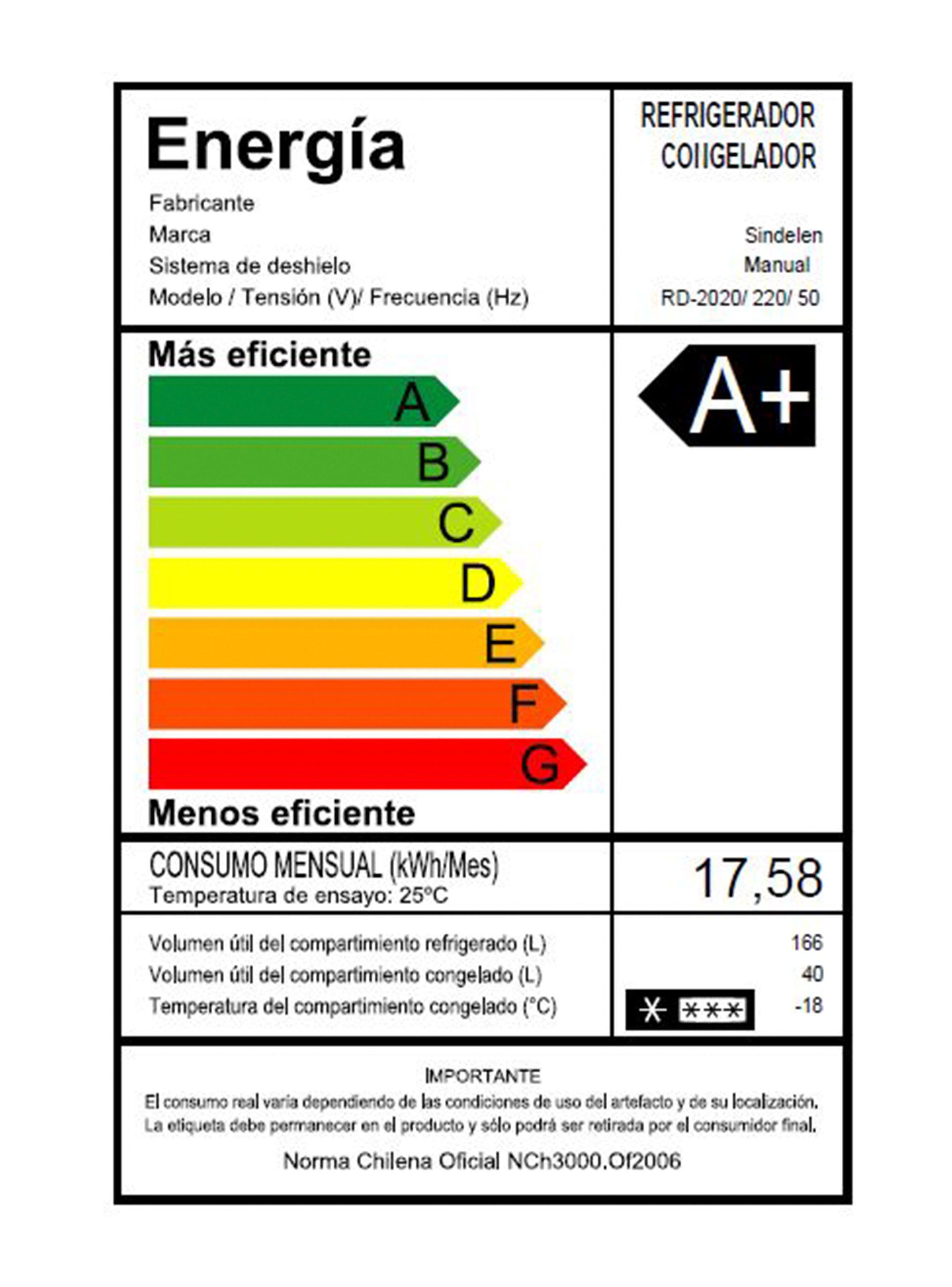 Refrigerador Top Mount Frío Directo 206 Litros RD-2020SI-4