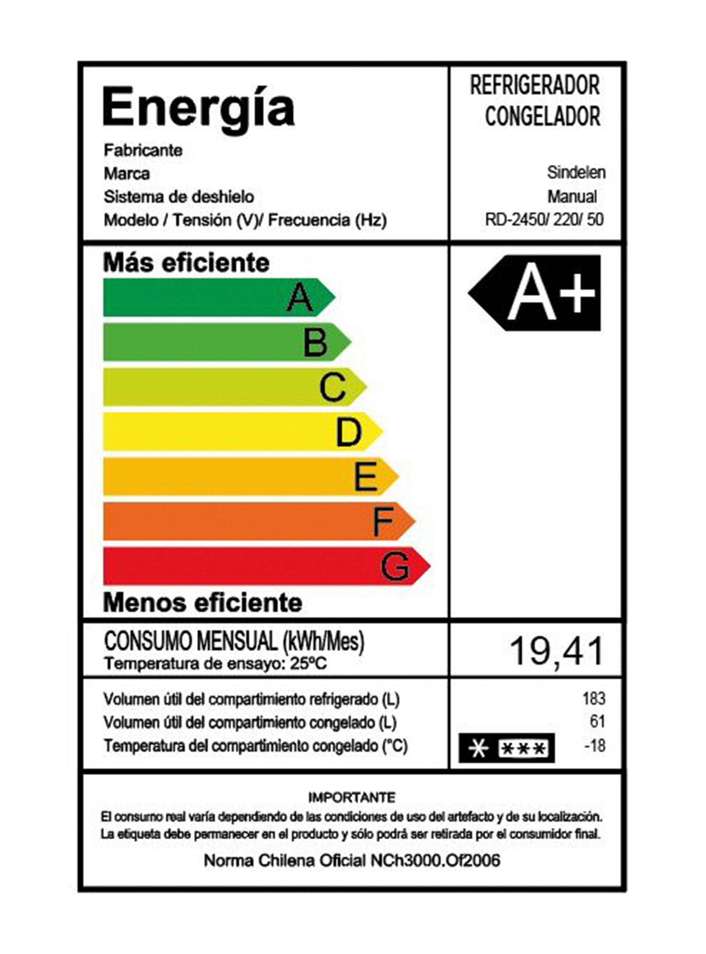Refrigerador Bottom Freezer Frío Directo 244 Litros RD-2450SI-5