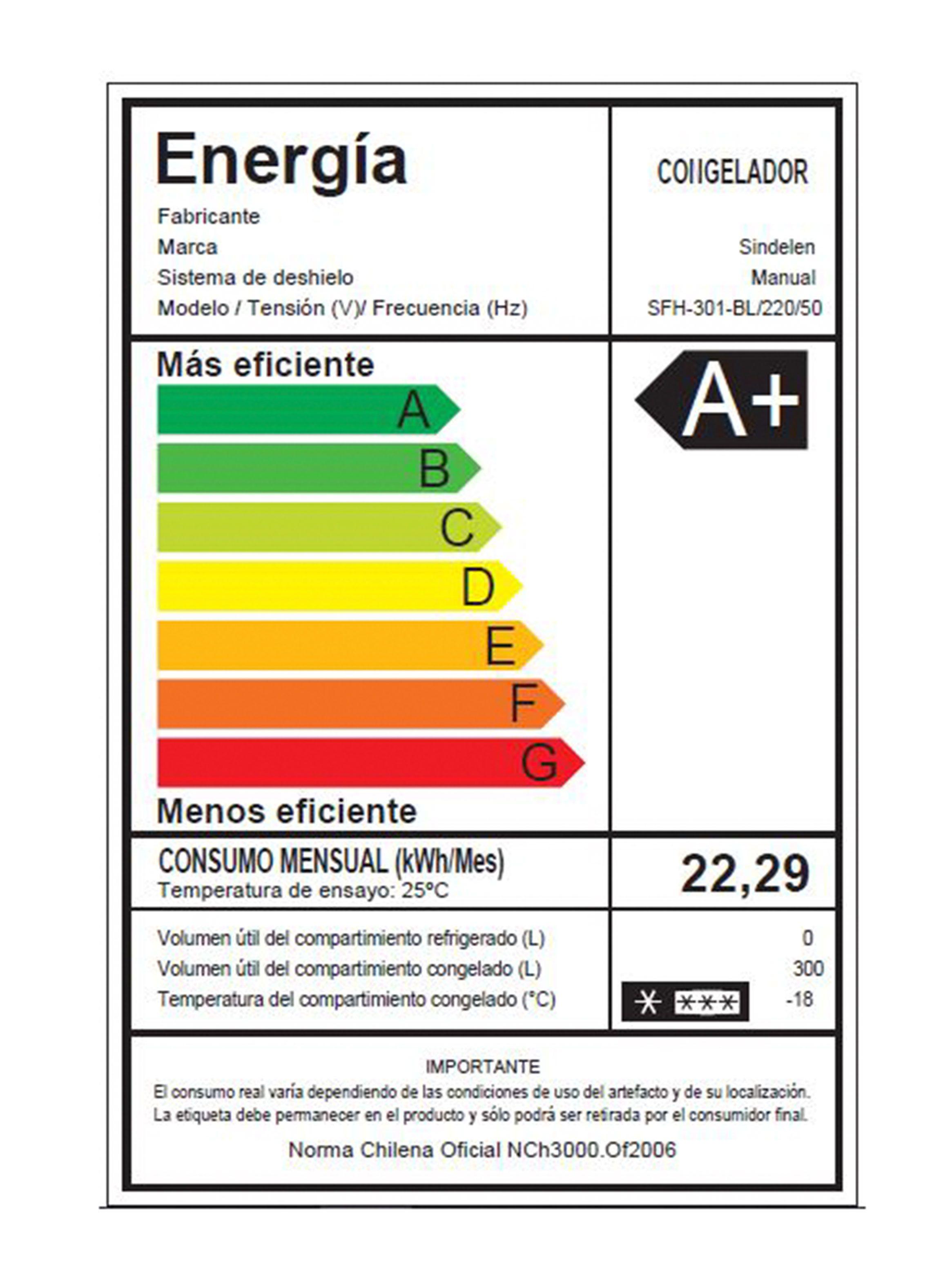 Freezer Horizontal Frío Directo 300 Litros SFH-301BL-3