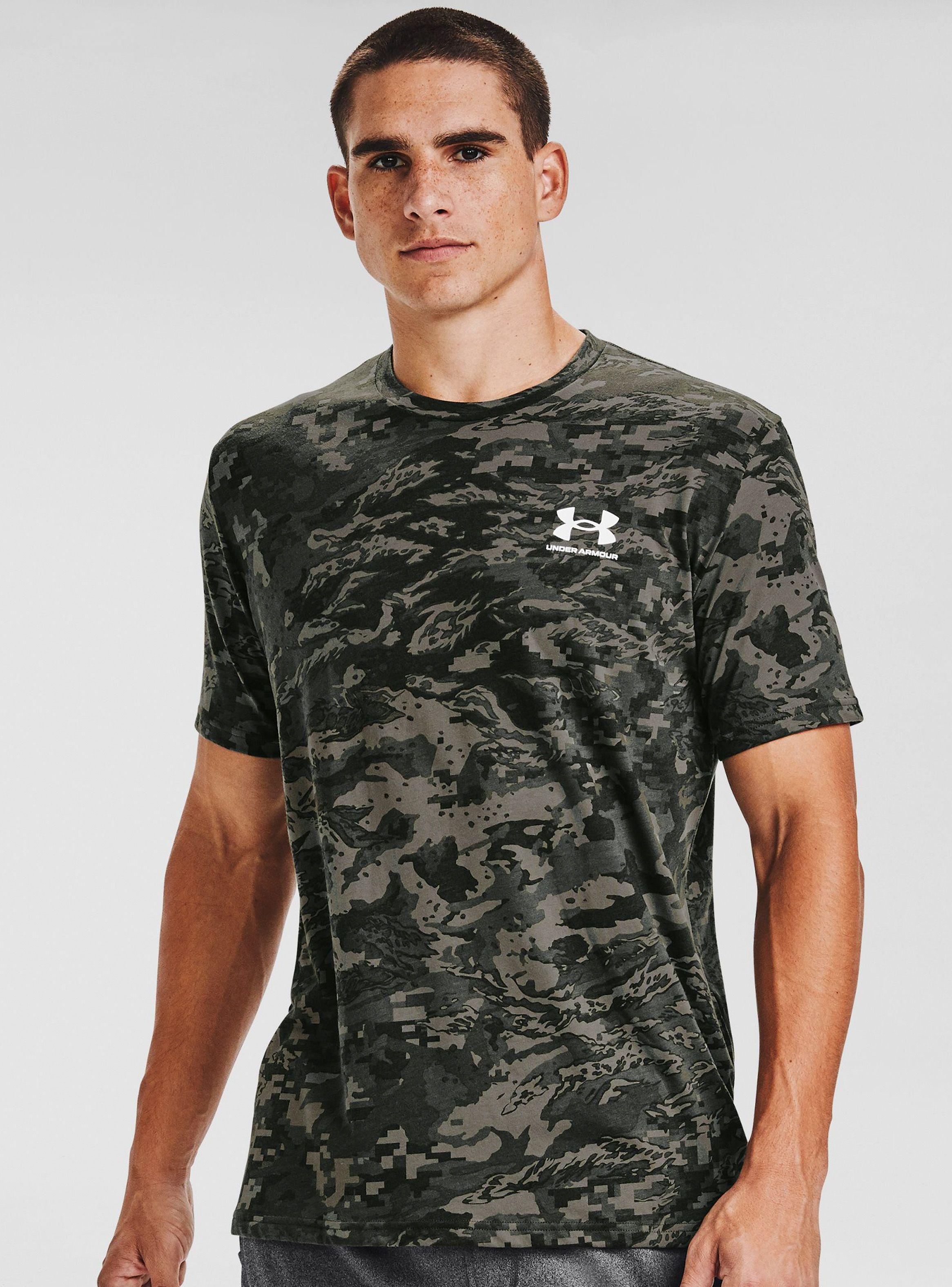 Polera Under Armour UA ABC CAMO SS Verde Hombre-0