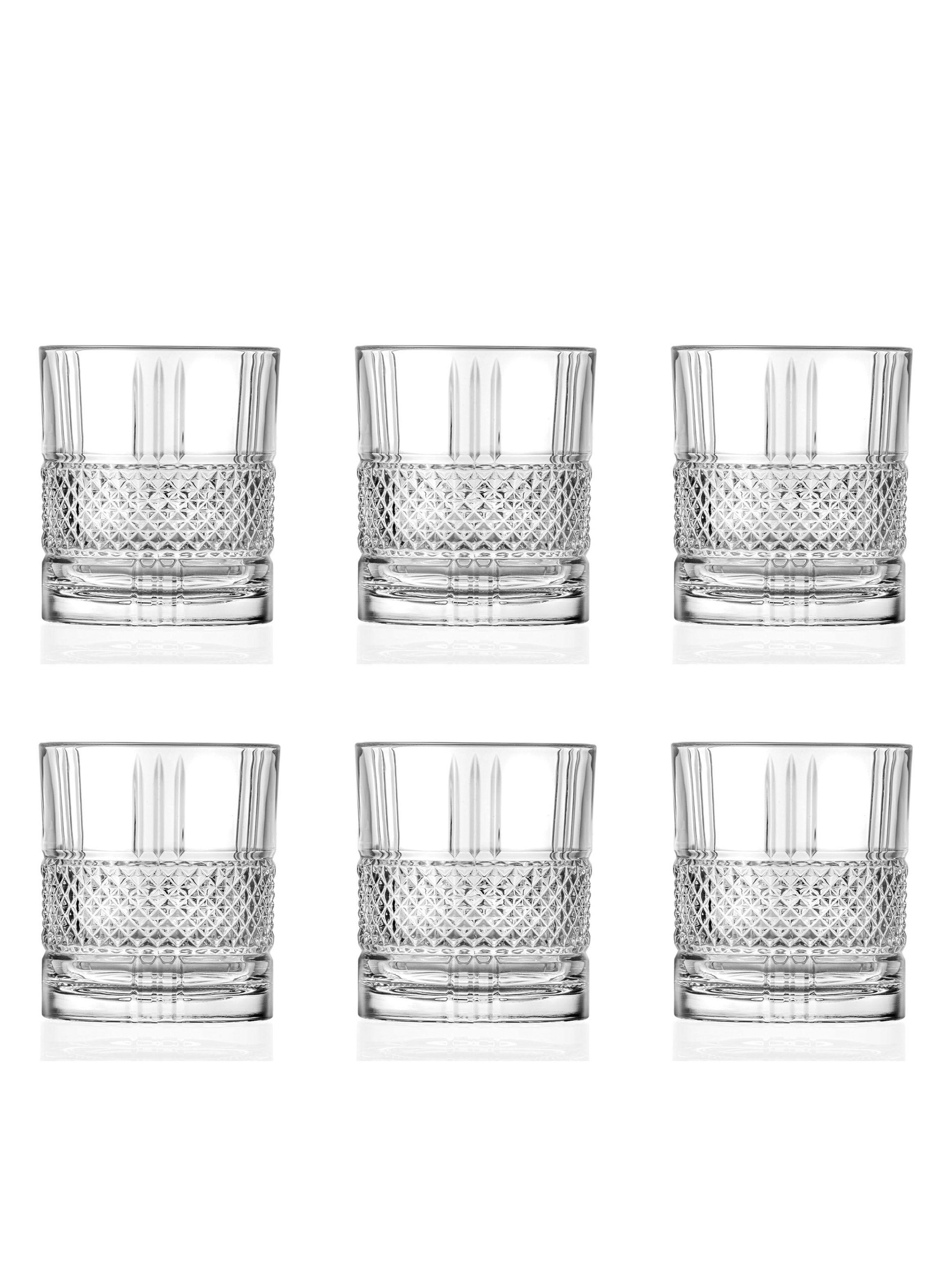 Set 6 Vasos Cristal Brillante Whisky 340 ml-0