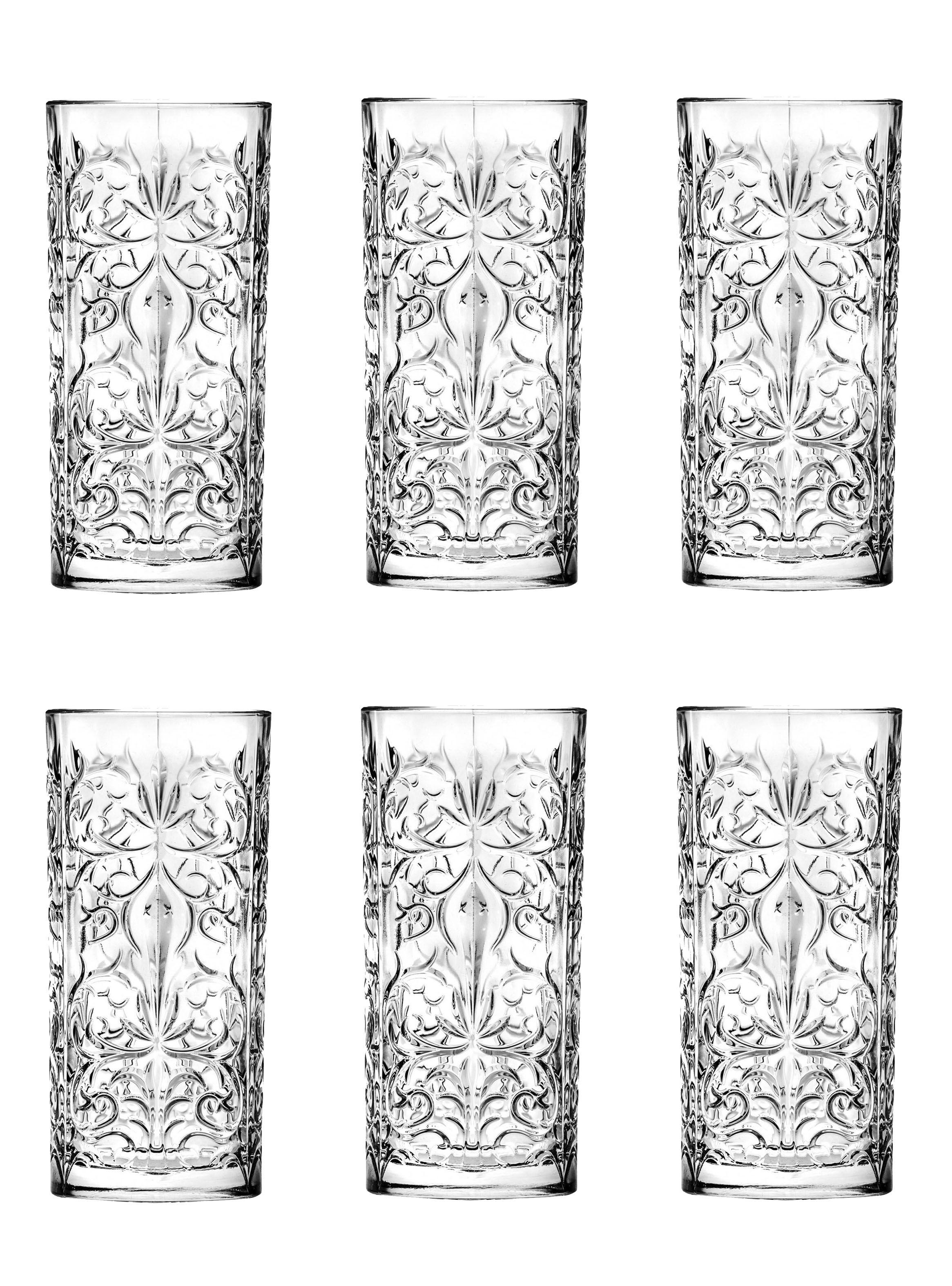Set 6 Vasos Cristal Tattoo Alto 370 ml-0