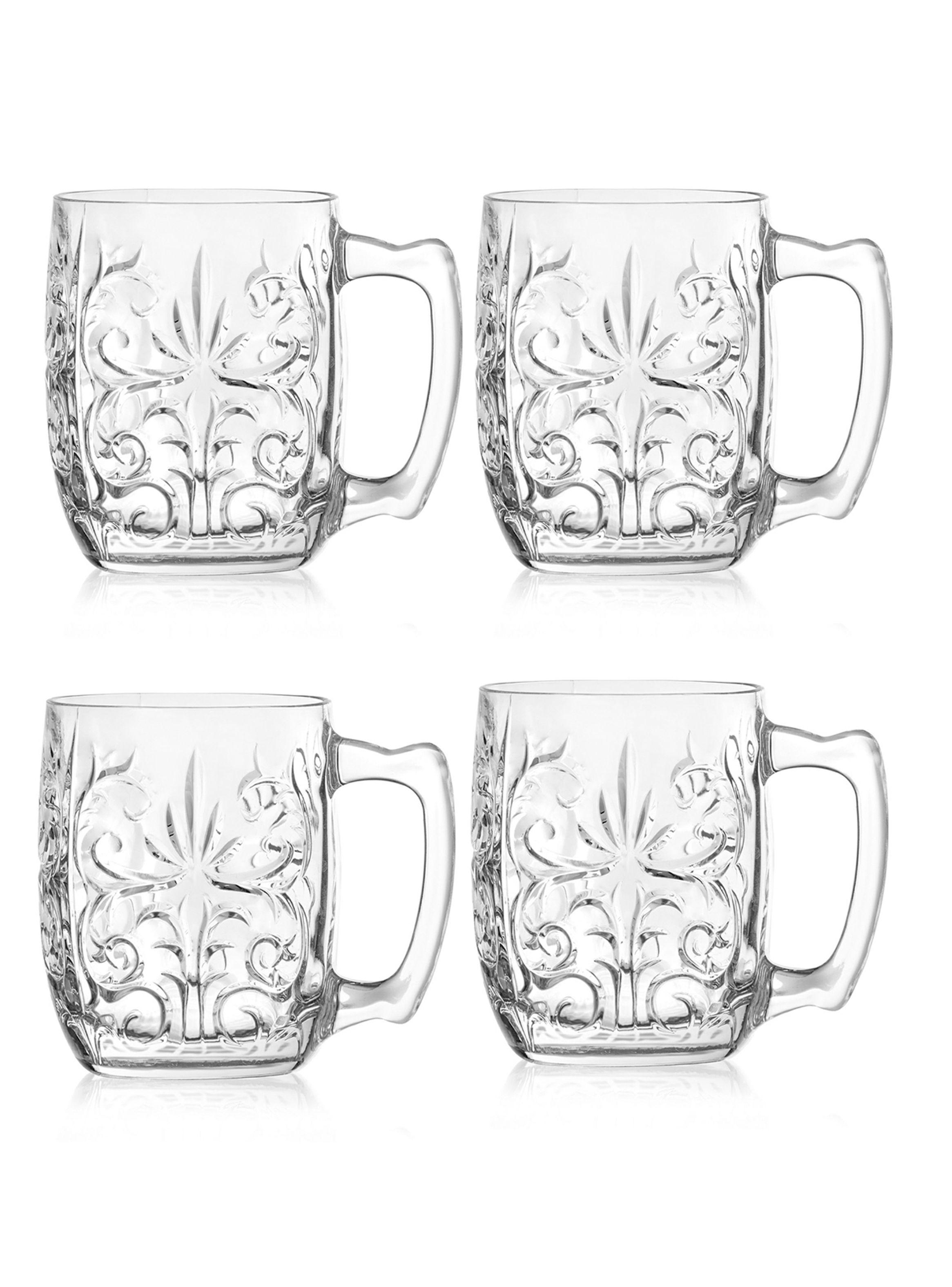 Set 4 Mugs Cristal Mule Tattoo 420 ml-0