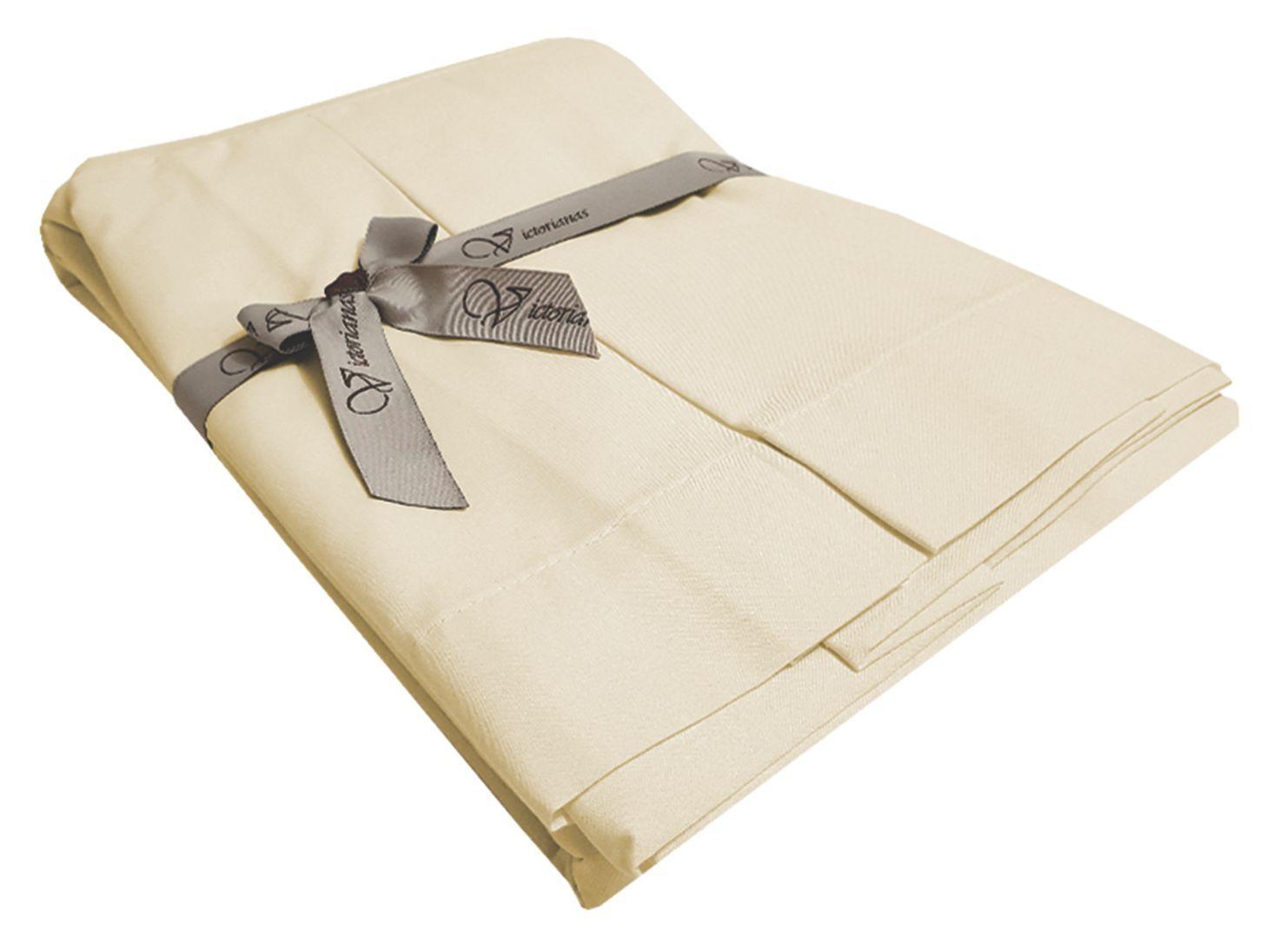 Faldón Victorianas 1.5 Plazas Liso Beige-0