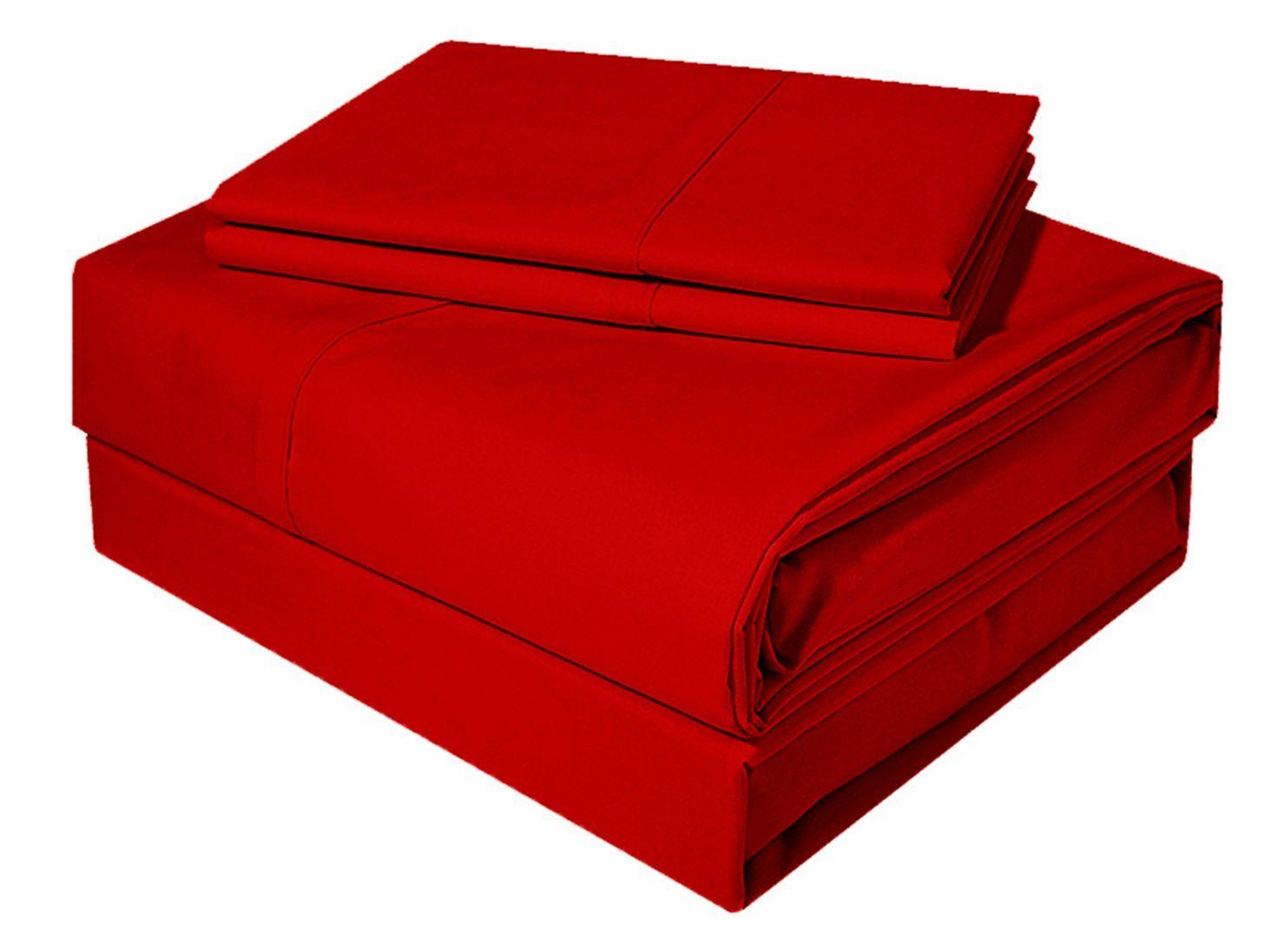 Sábanas Victorianas King 200 Hilos Diversion Clasico Rojo-1