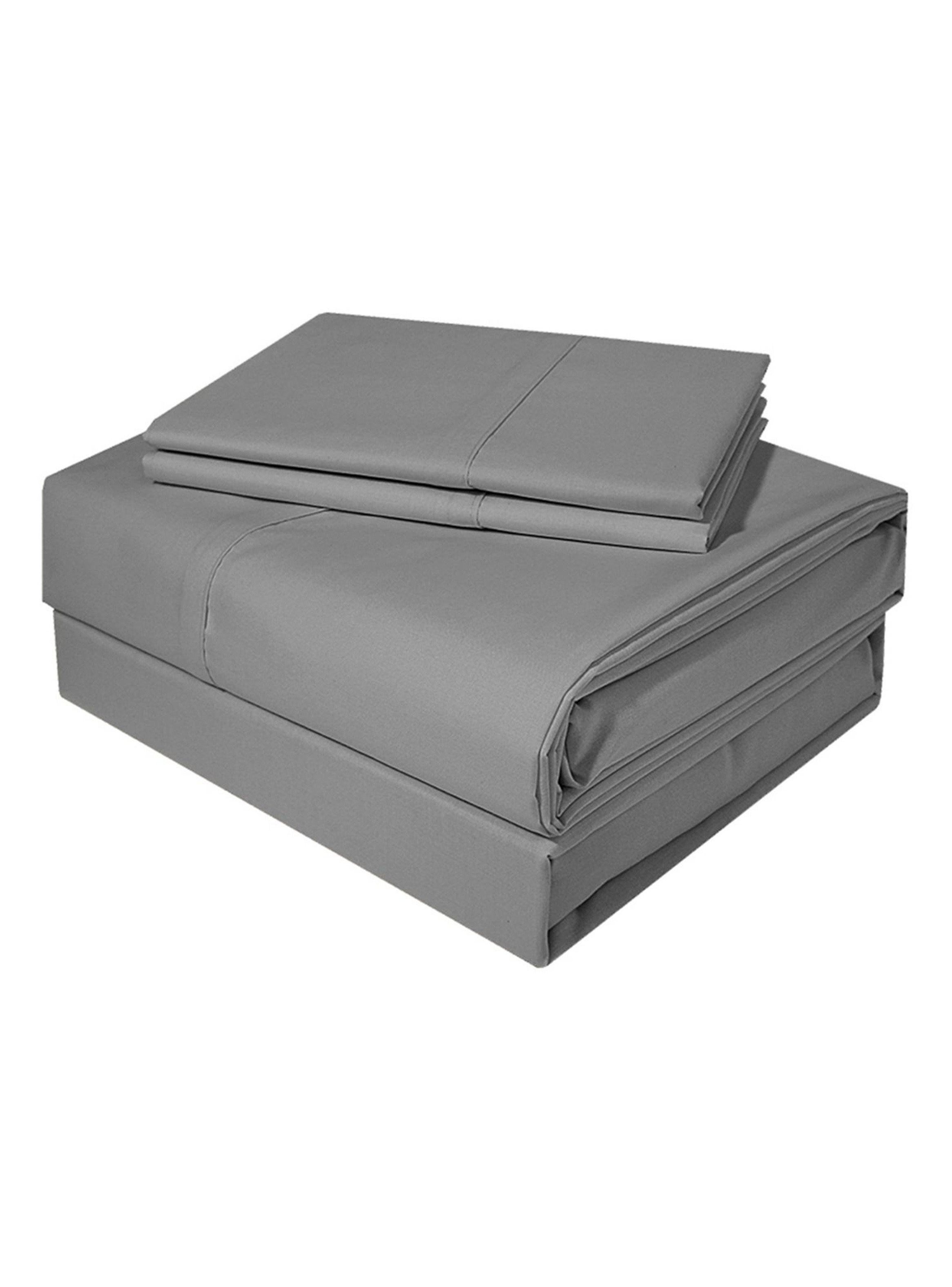 Sábanas Queen Victorianas 200 Hilos Dark Clasico Gris-0