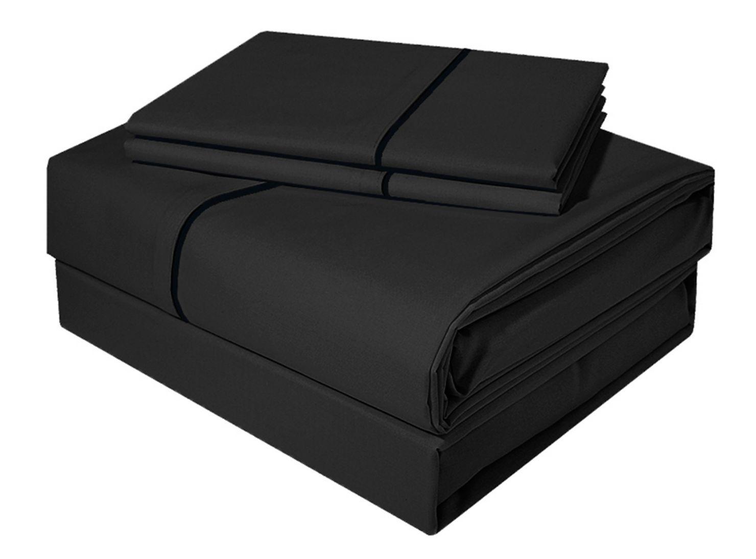 Sábanas 1.5 Plaza Victorianas 300 Hilos Dark Delicato-0