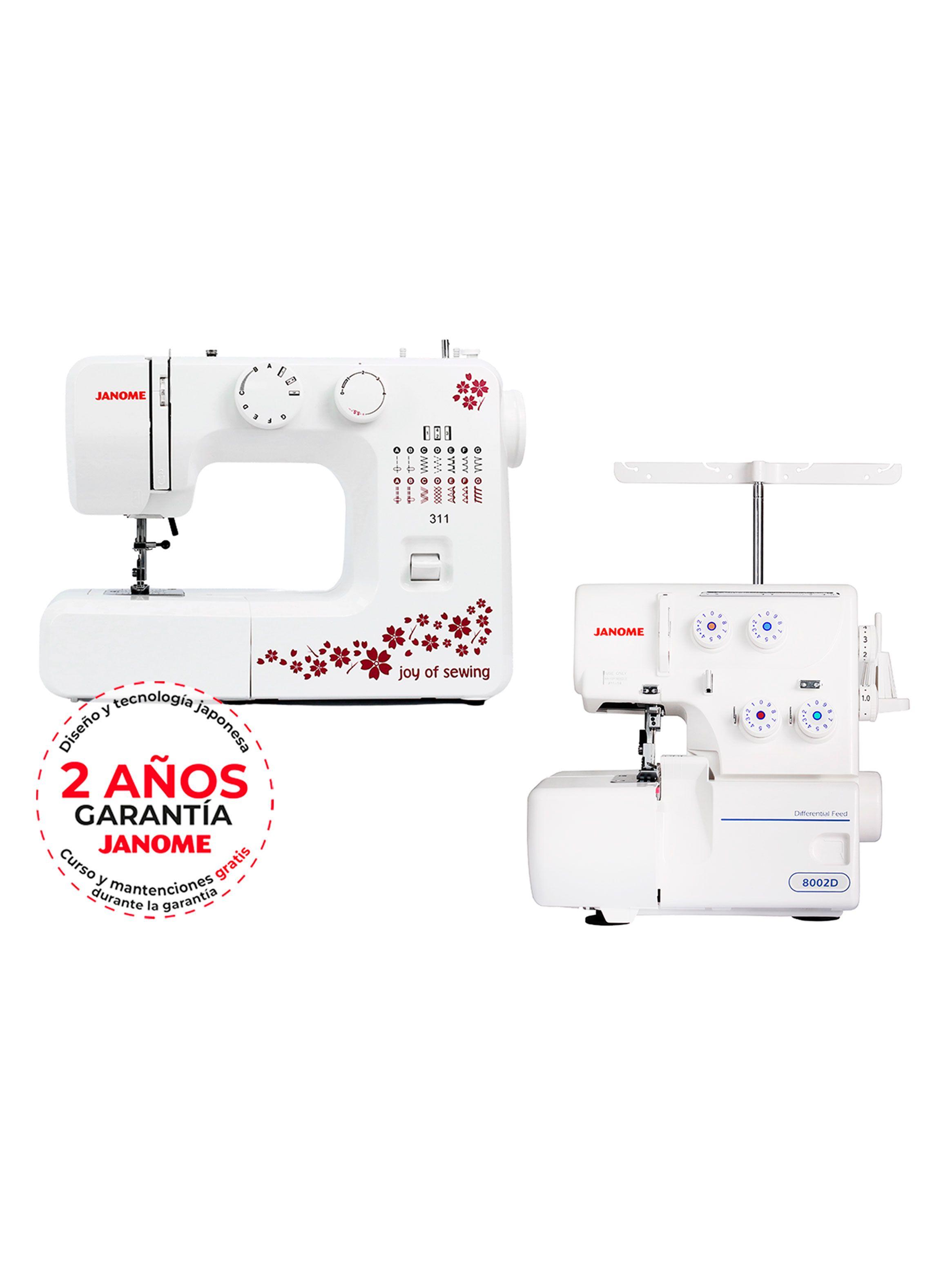 Combo Máquina de Coser 311 + Overlock 8002D-1