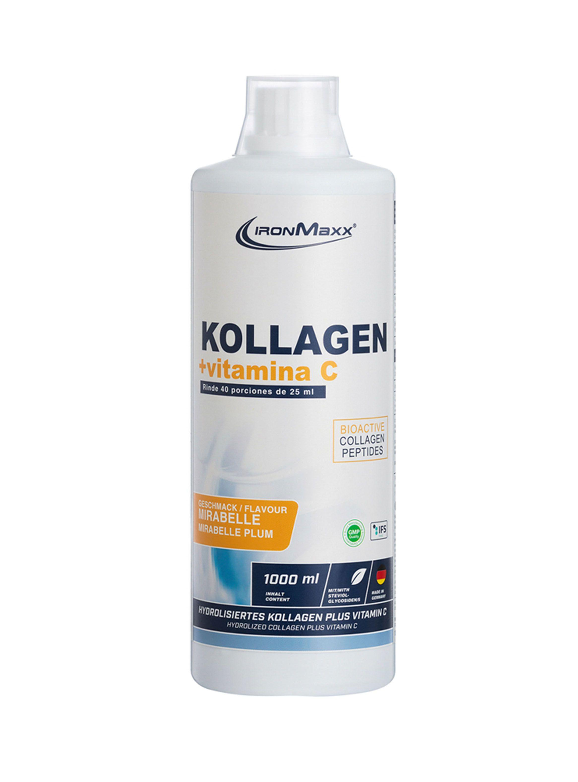 Colágeno Hidrolizado Kollagen Vitamina C 1000 ml IronMaxx-0