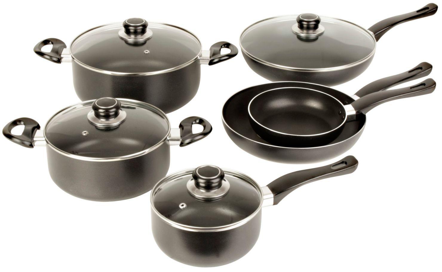 Batería de Cocina Antiadherente 10 Piezas-0