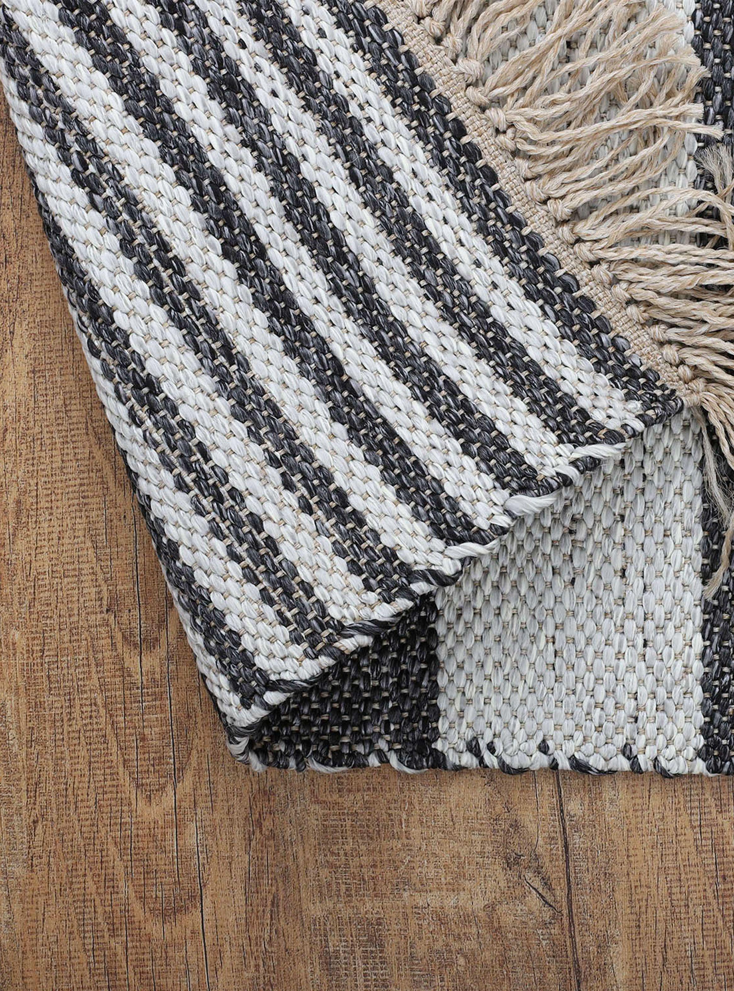 Alfombra Natural 160x230 cm Stripe D1-2