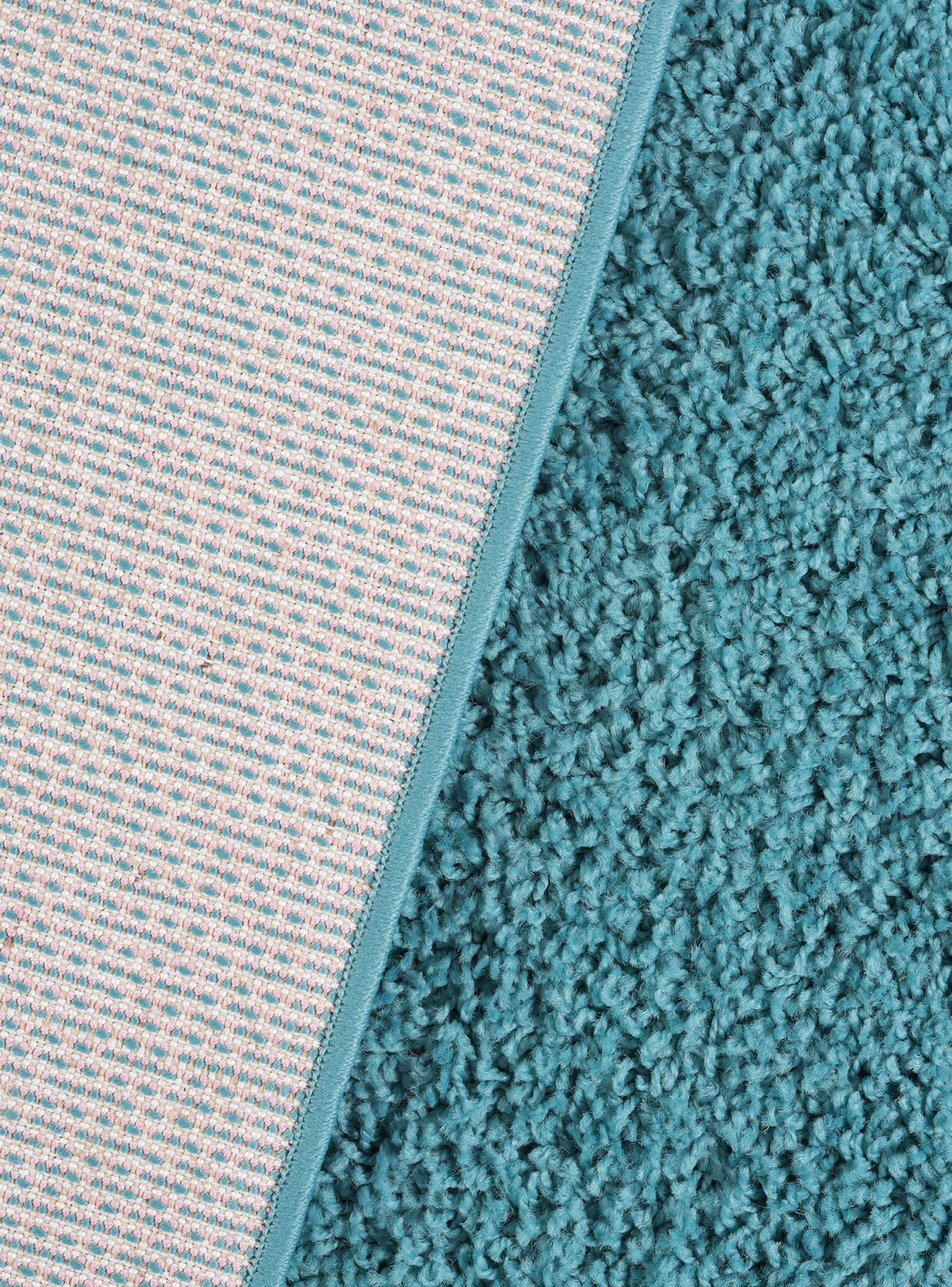 Bajada de Cama 50 x 90 cm Shaggy Colors Turquesa-2