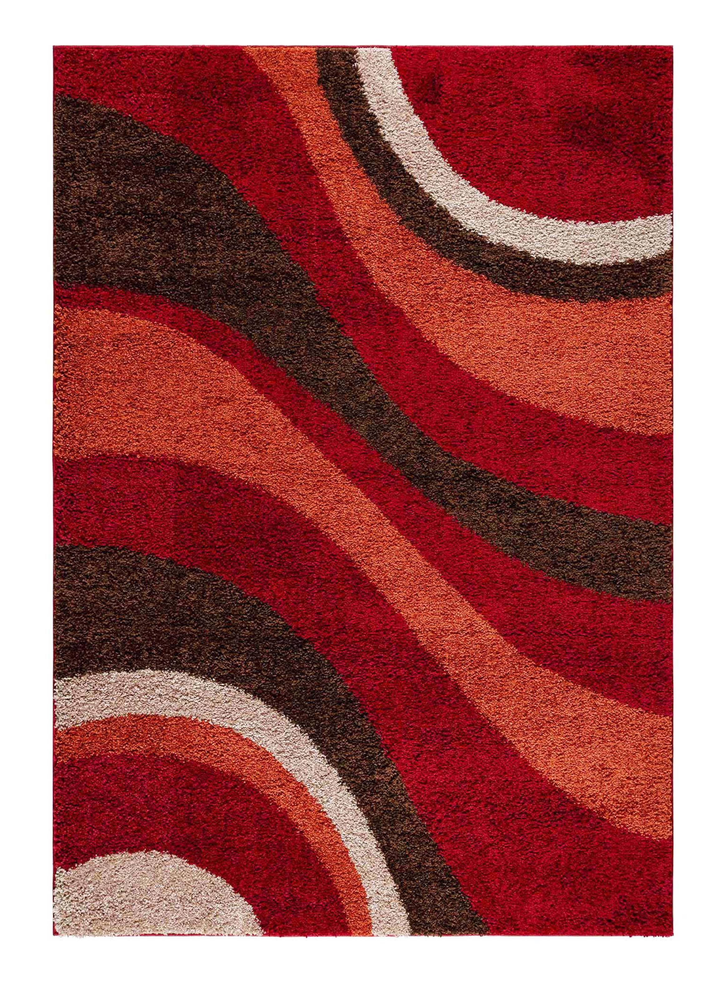 Alfombra Touch Cuadro Rojo 160 x 230 cm-0