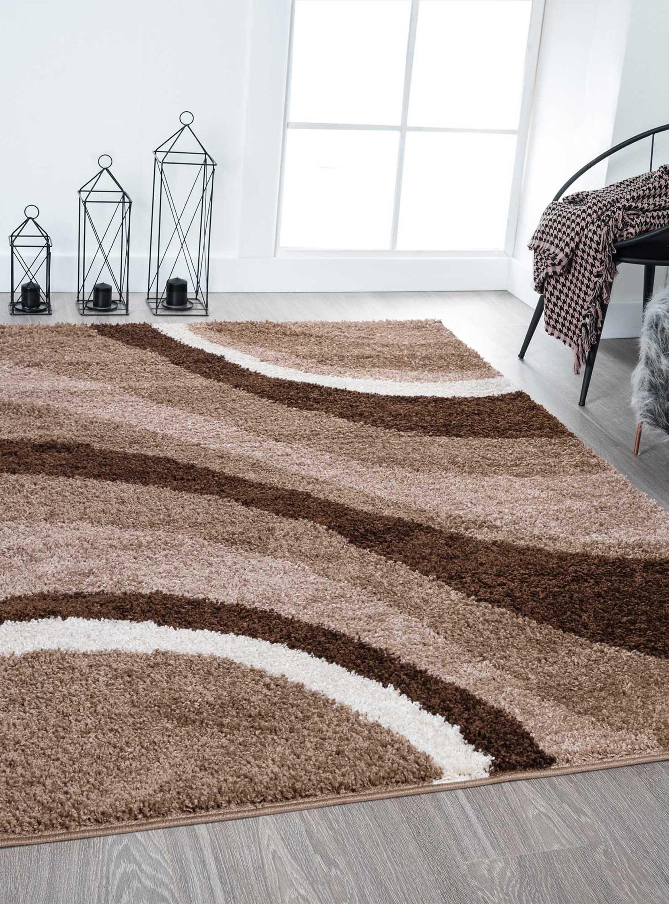 Alfombra Touch Cuadro Café 133 x 190 cm DIB-2