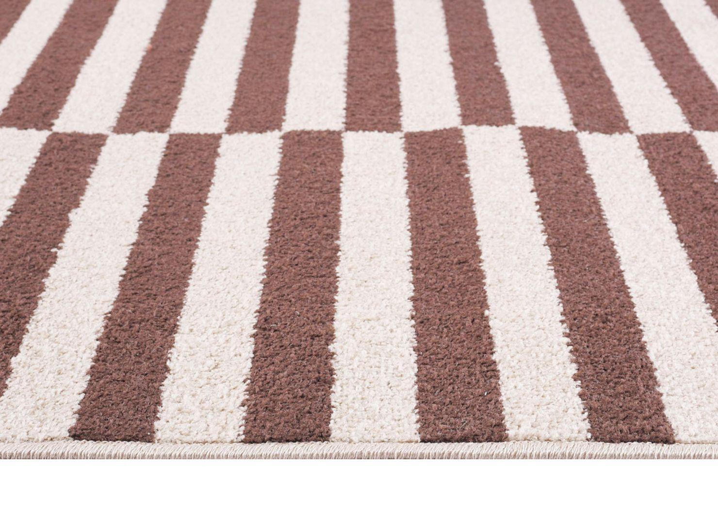 Alfombra Kaleb Líneas Café 116 x 170 cm-1