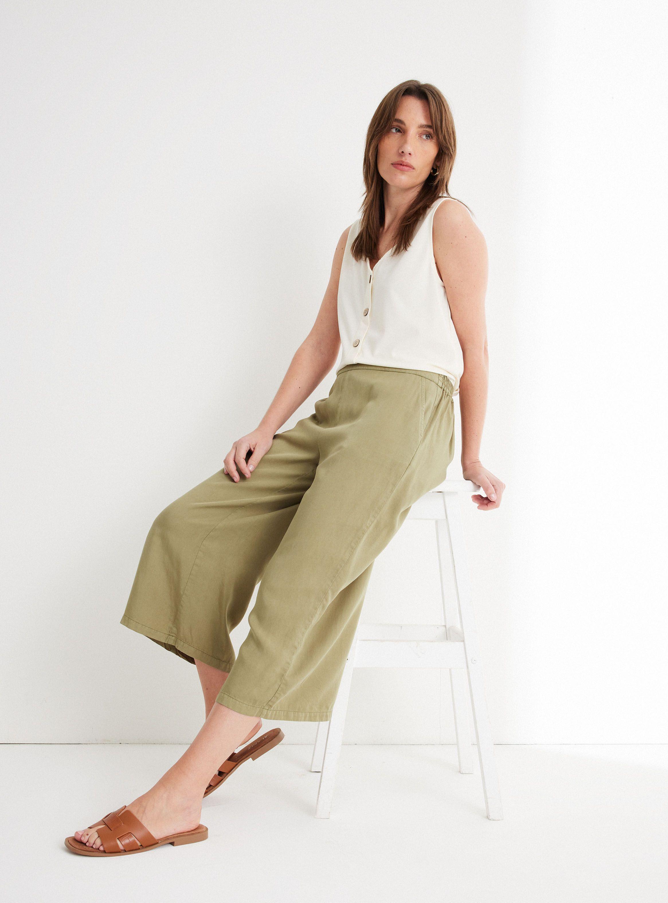 Pantalón Wide Leg Crop Look Jeans-4