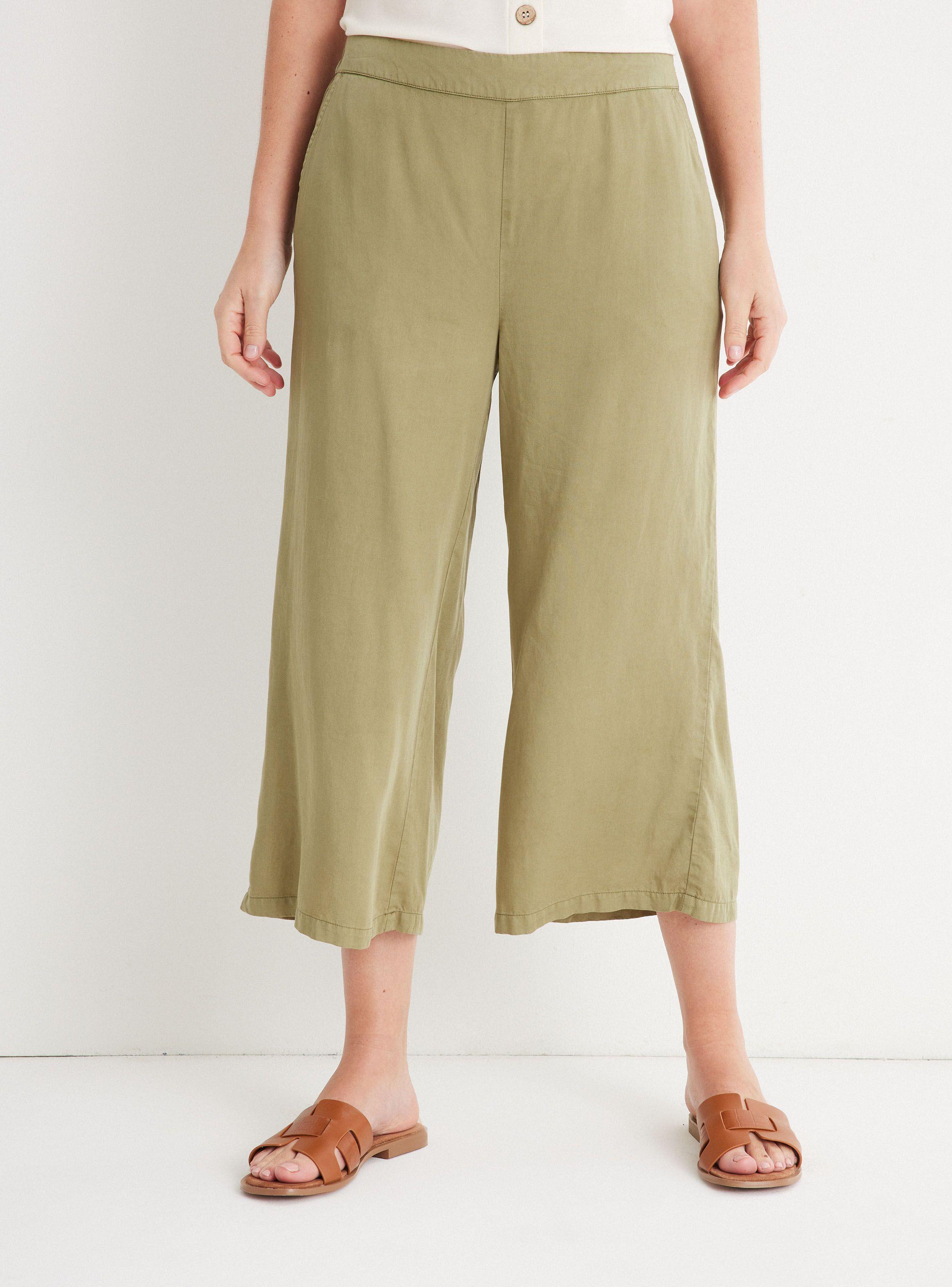 Pantalón Wide Leg Crop Look Jeans-0