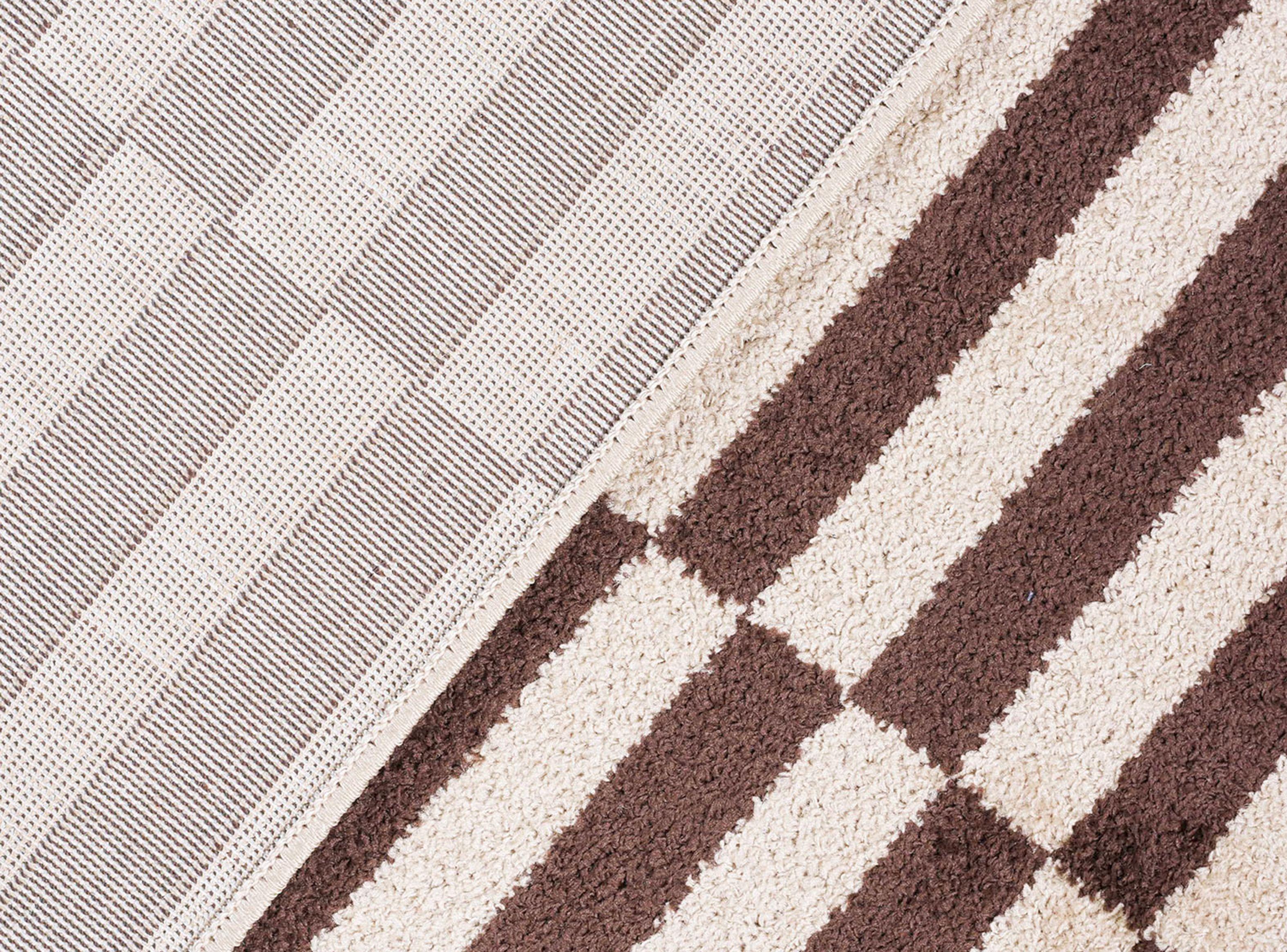 Alfombra Kaleb 150 x 200 cm Café Rayas-3