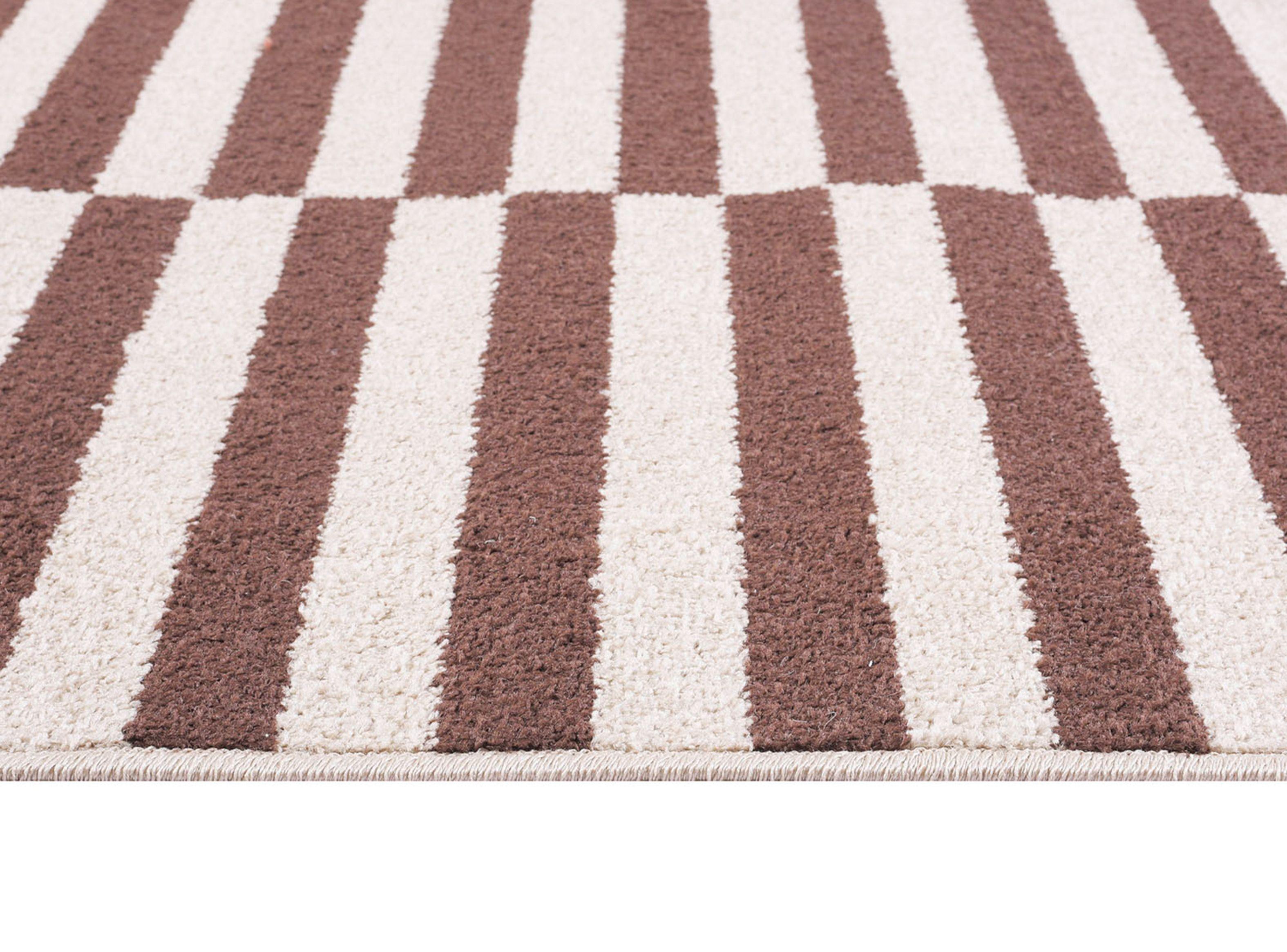 Alfombra Kaleb 150 x 200 cm Café Rayas-1