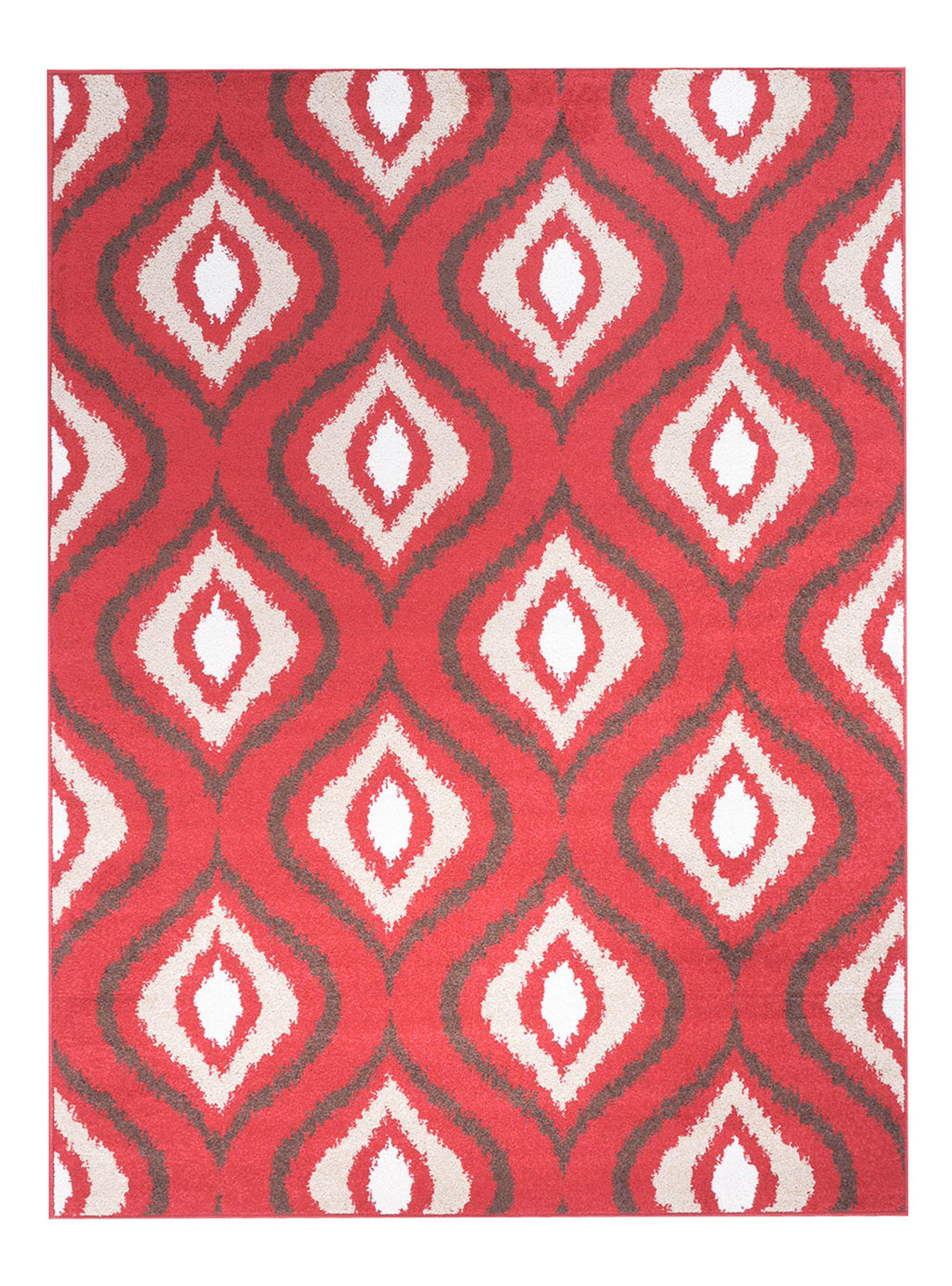 Alfombra 150 x 200 cm Kaleb D2 Roja-0