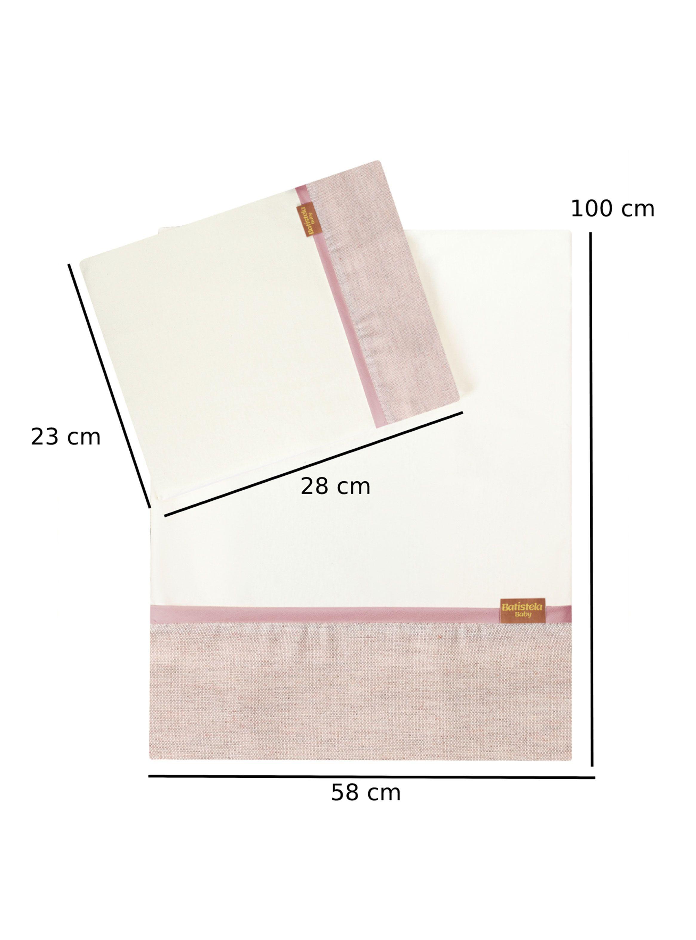 Set para Coche Cuna Rosado Algodón-1