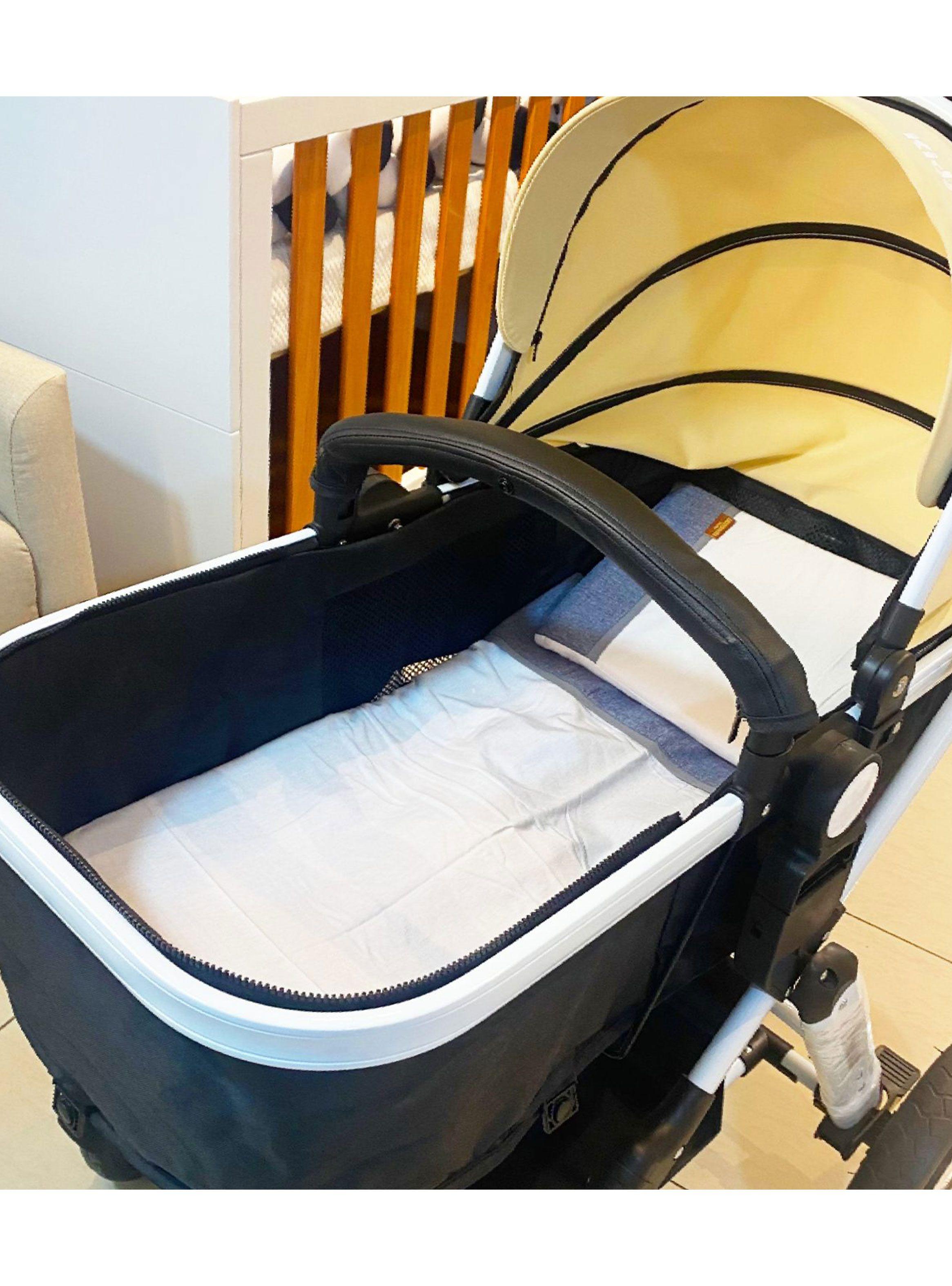 Set para Coche Cuna Jeans Algodón-2