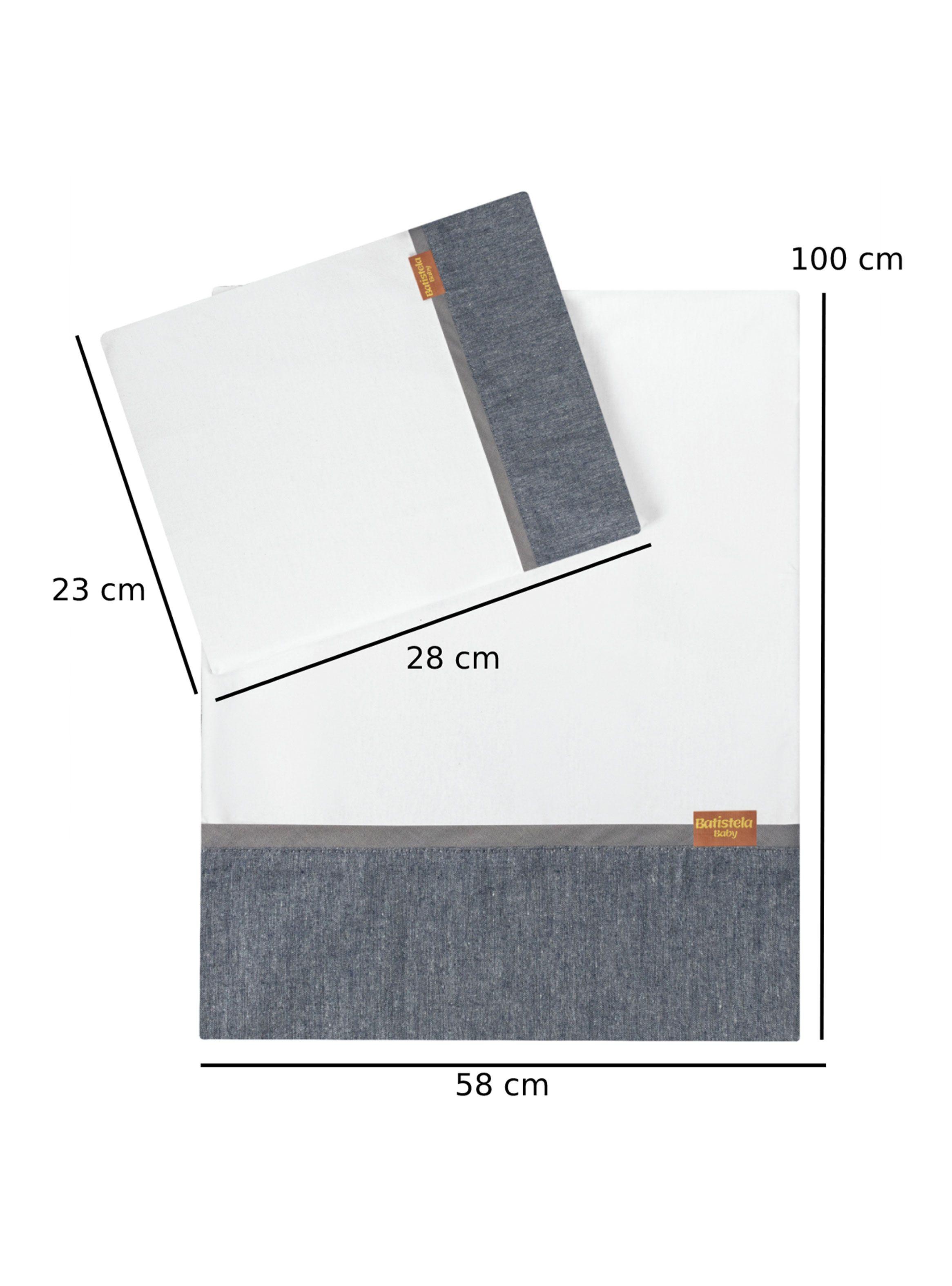 Set para Coche Cuna Jeans Algodón-1