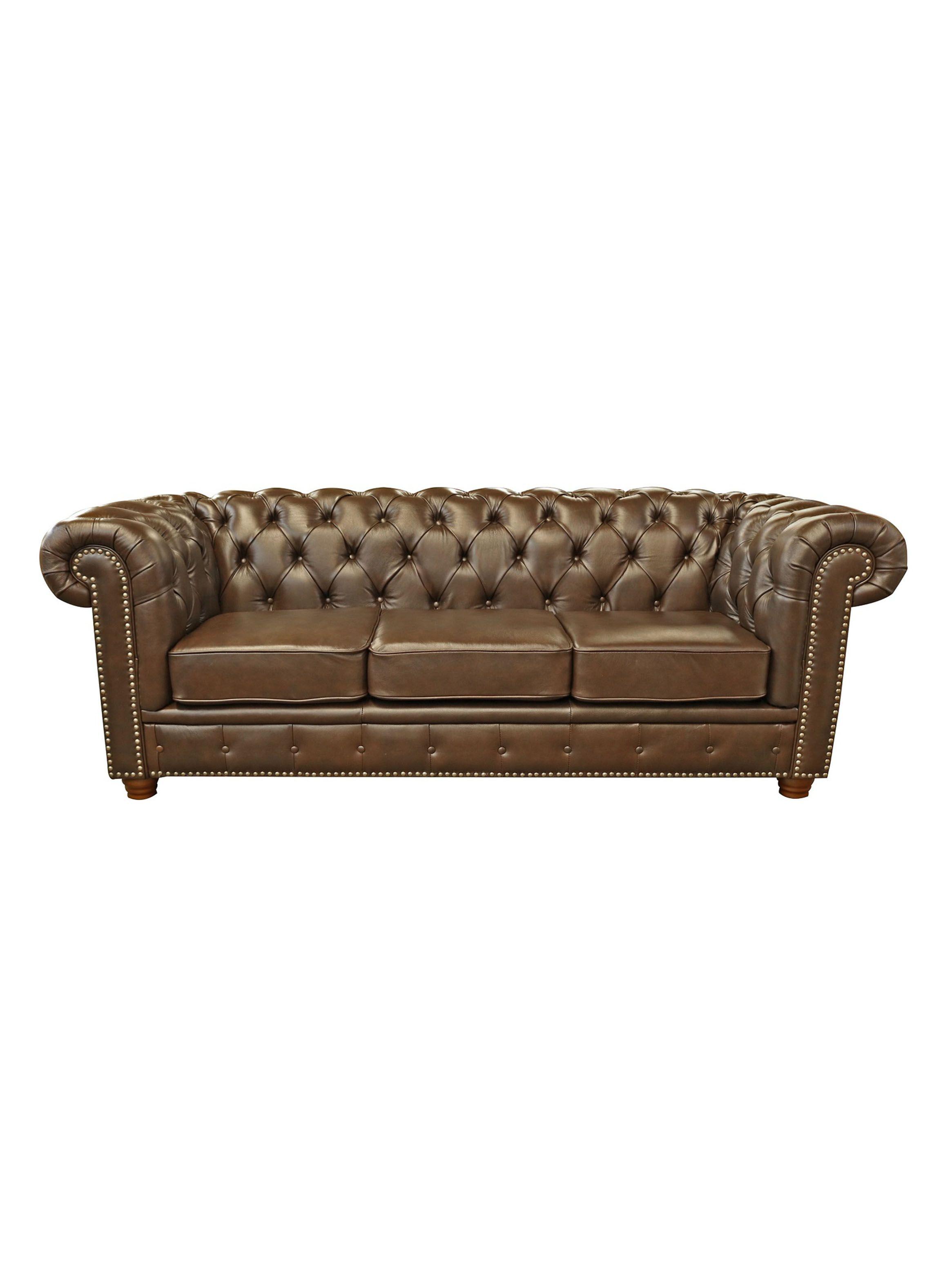 Sofá 3 Cuerpos Cuero Chesterfield-0