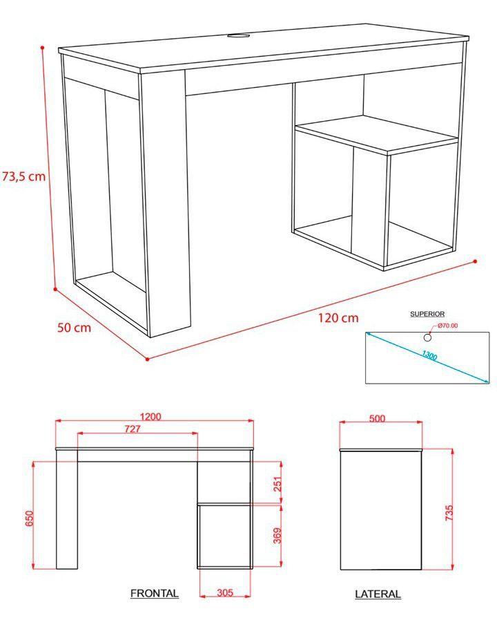 Combo Office Astana Escritorio + Librero TuHome-5