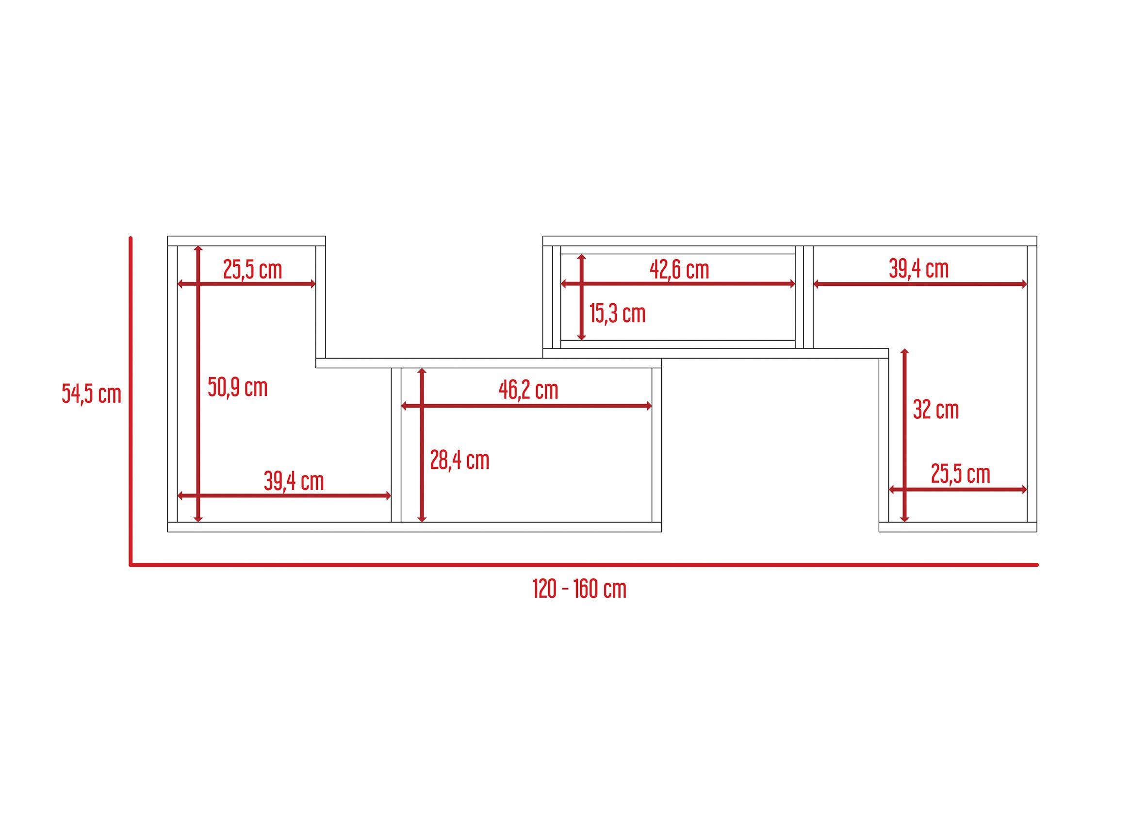 Combo TuHome Living Beijing Wengué Rack Extensible TV 40'' + Mesa de Centro TuHome-2