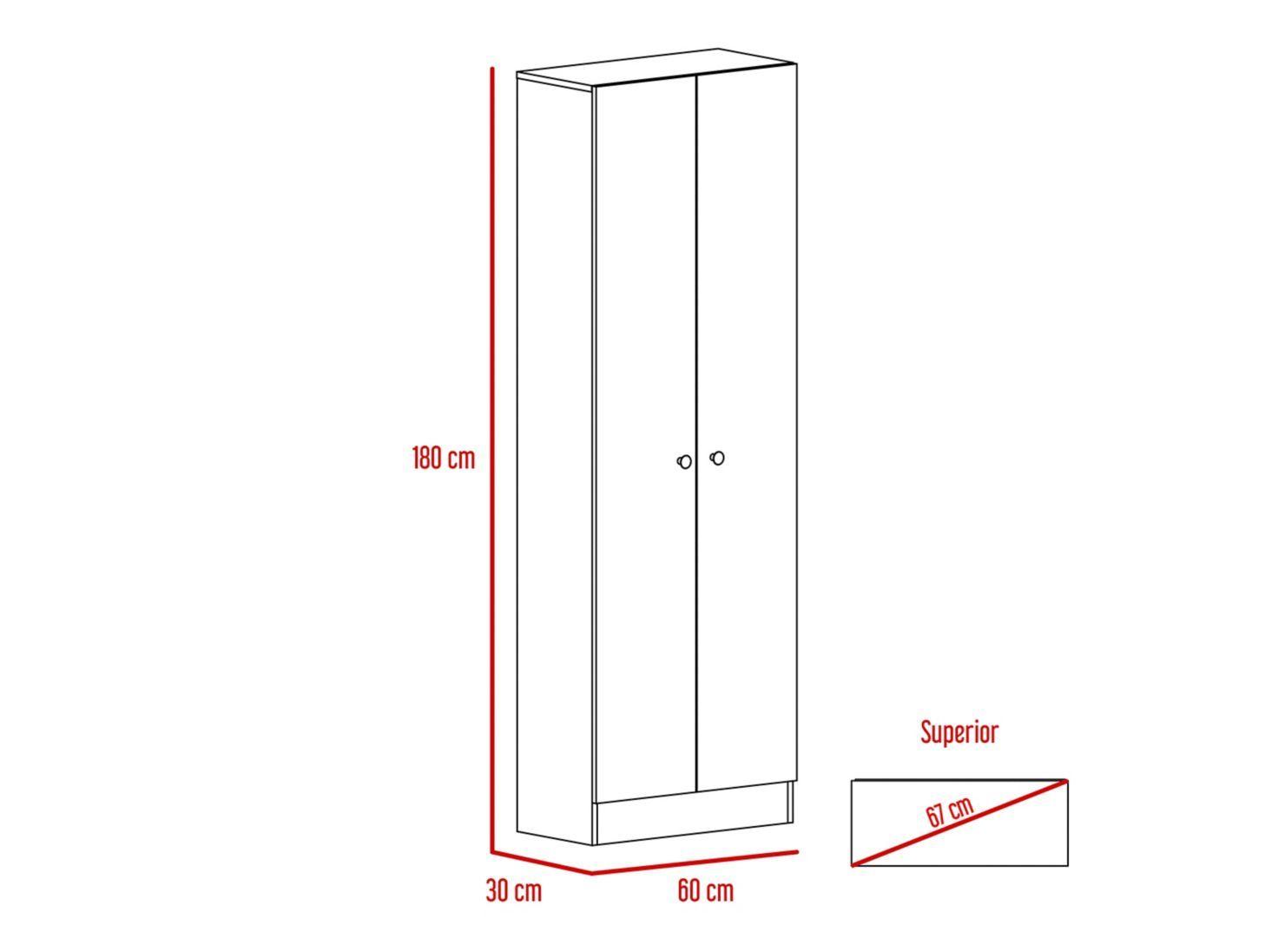 Despensa Multiusos 2 Puertas 180 cm TuHome-4