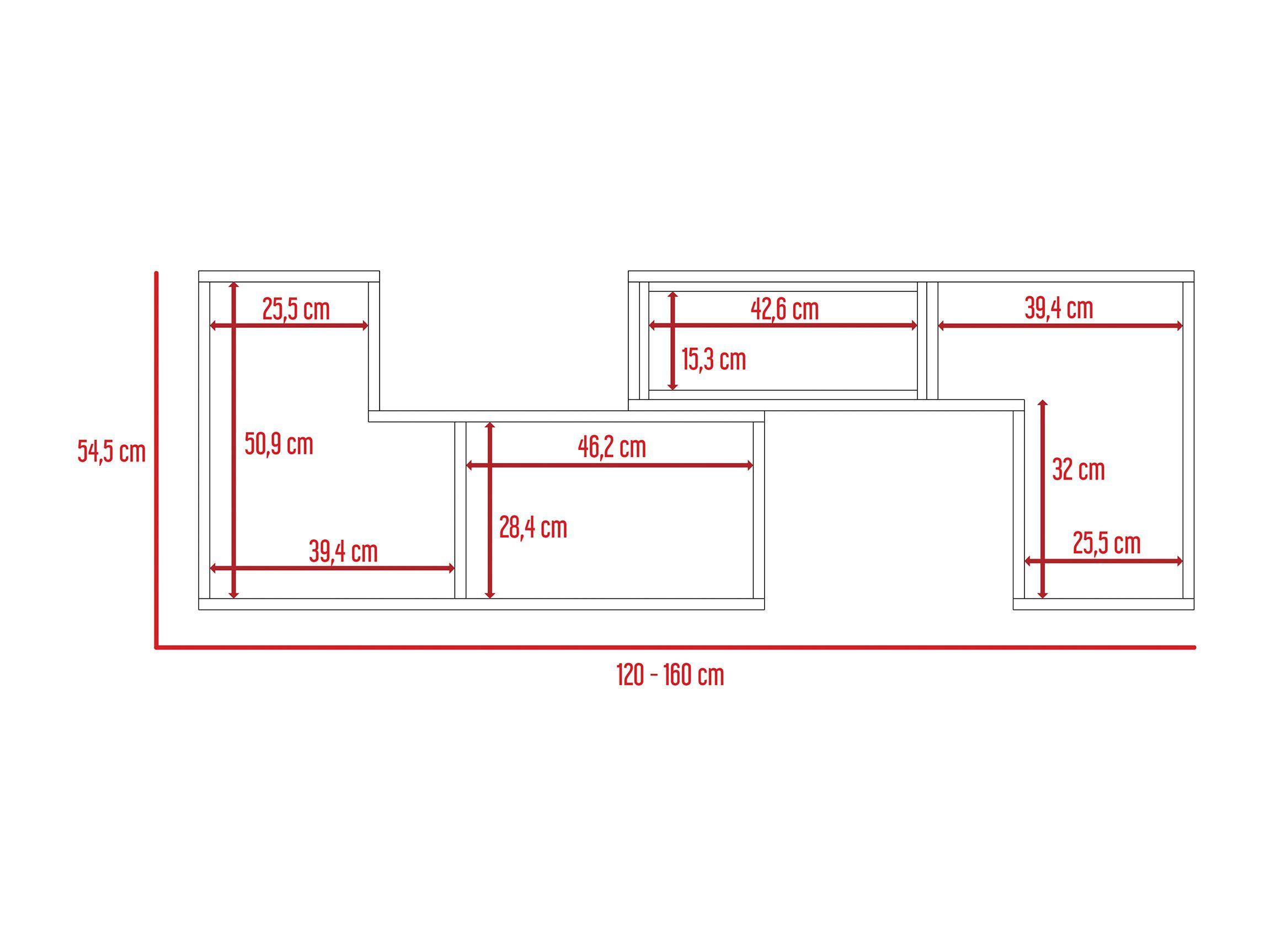 Combo Living Beijing Rovere Bar Kava + Rack Extensible TV 60''-4