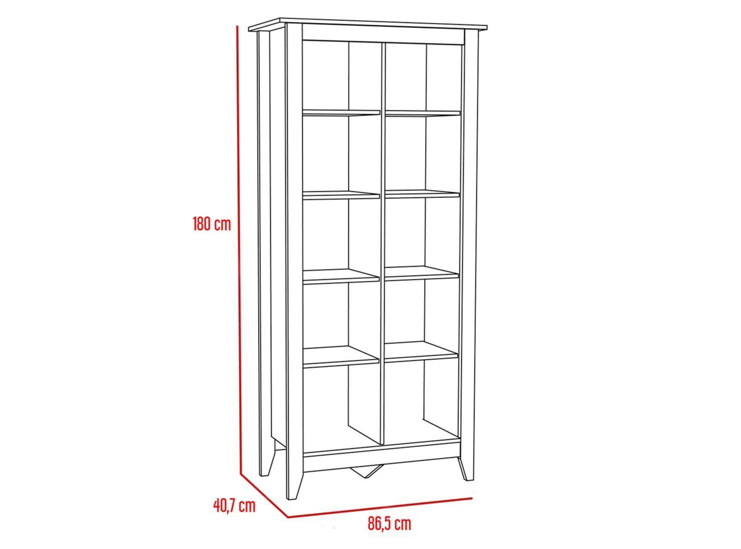 Combo Living Essential Wengué Rack TV 50'' + Librero TuHome-2