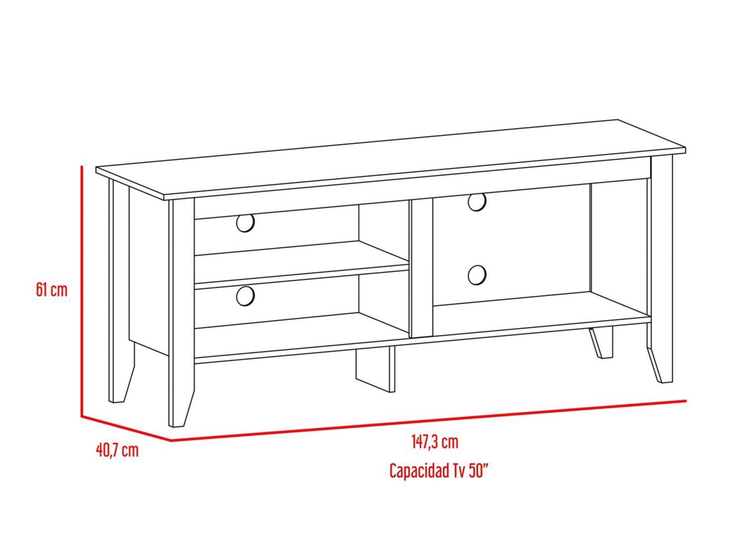 Combo TuHome Living Essential Rack TV 50'' + Arrimo TuHome-3