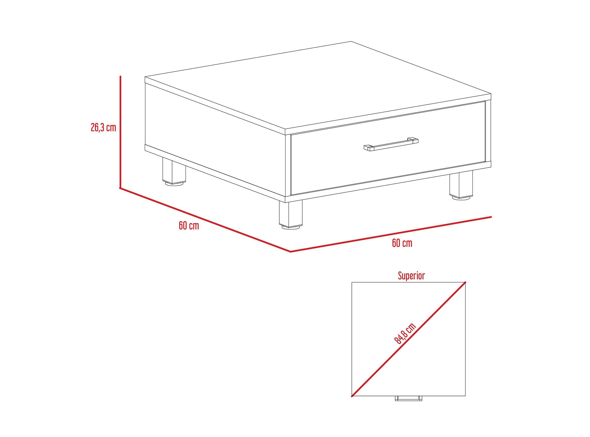 Combo TuHome Living Beijing Rack Extensible TV 40'' + Biblioteca Cubo + Mesa de Centro TuHome-5