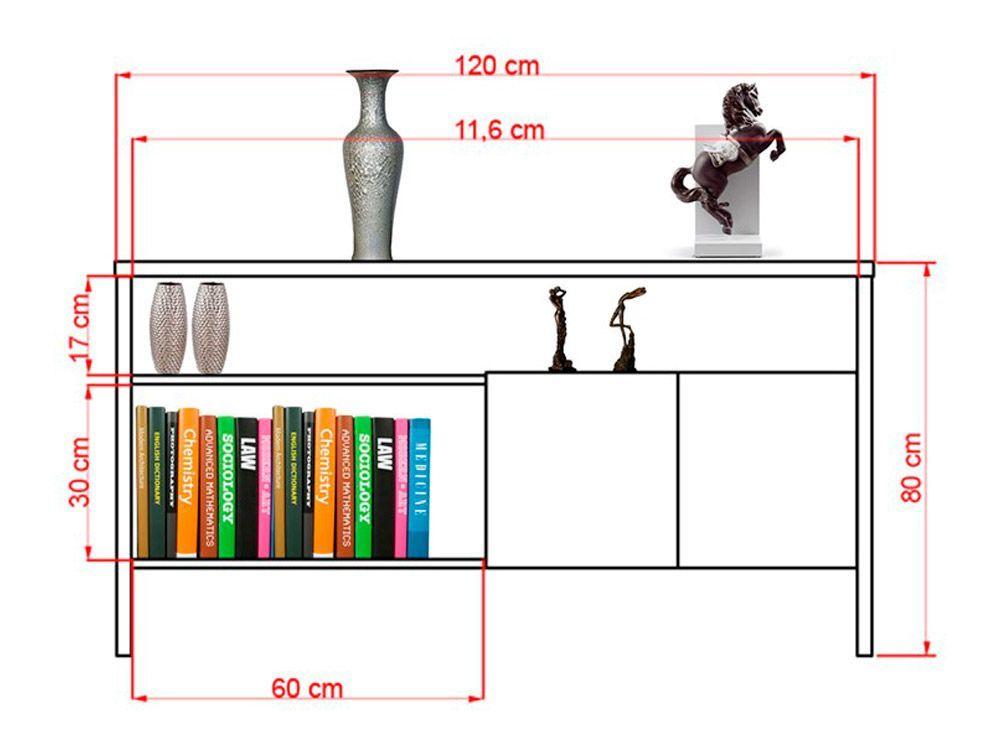 Combo de Living Classic Biblioteca + Arrimo + Mesa de Centro-4