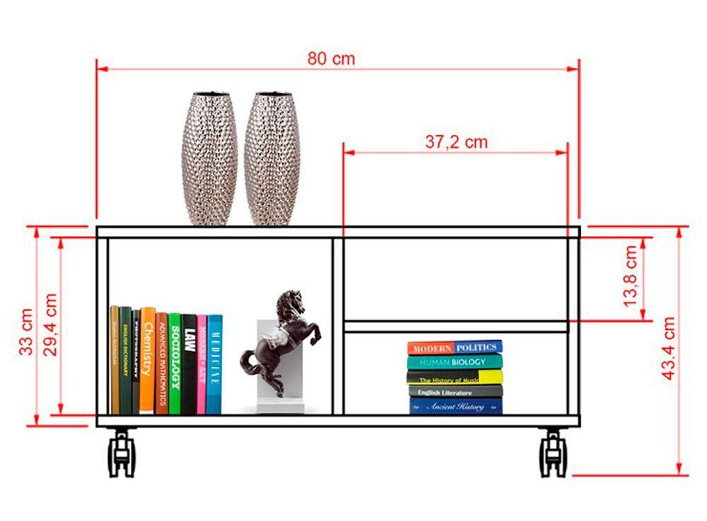 Combo de Living Classic Biblioteca + Arrimo + Mesa de Centro-3