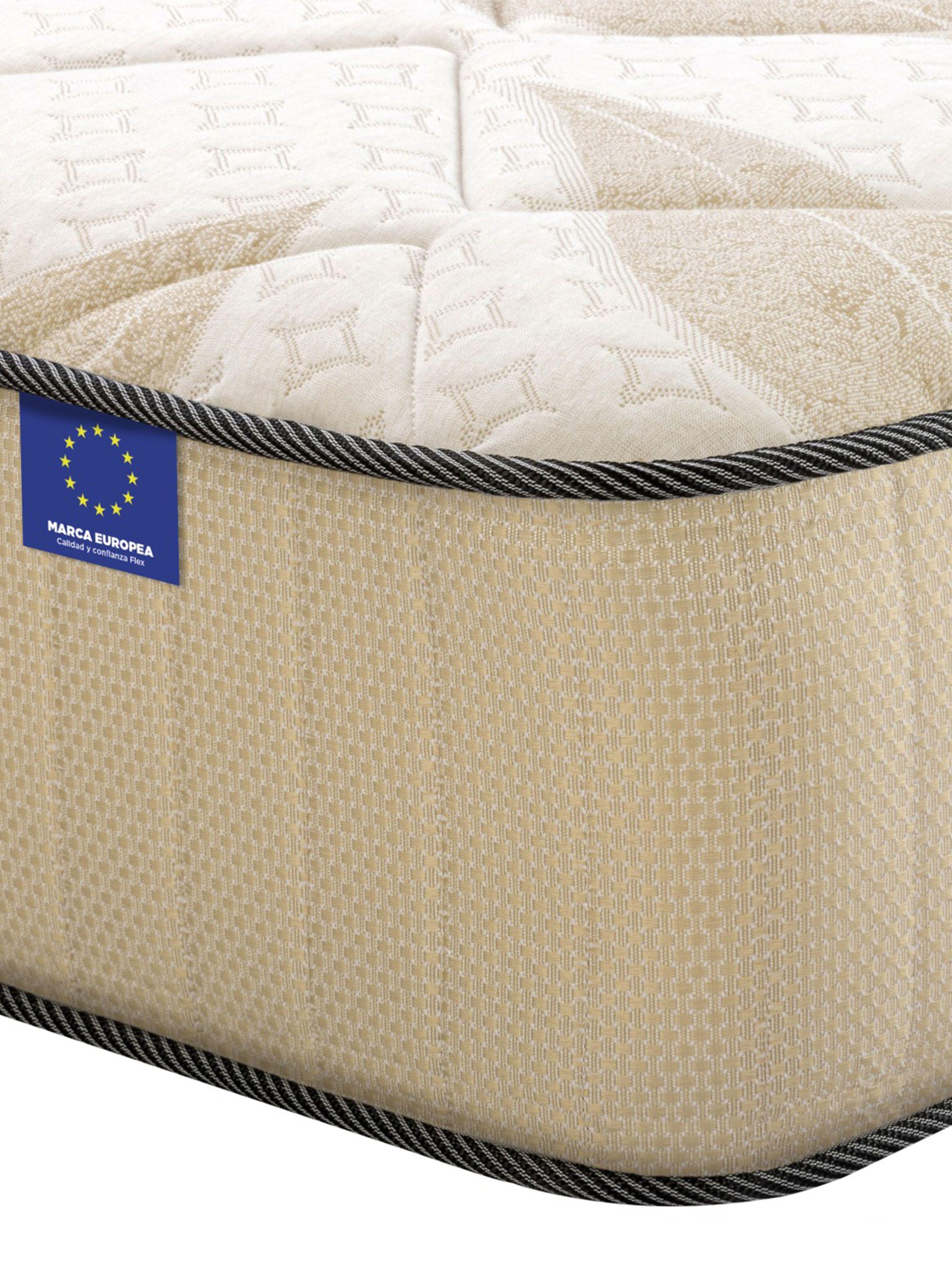 Cama Europea Dual Sensity 2 Plazas Box Base Dividida-2