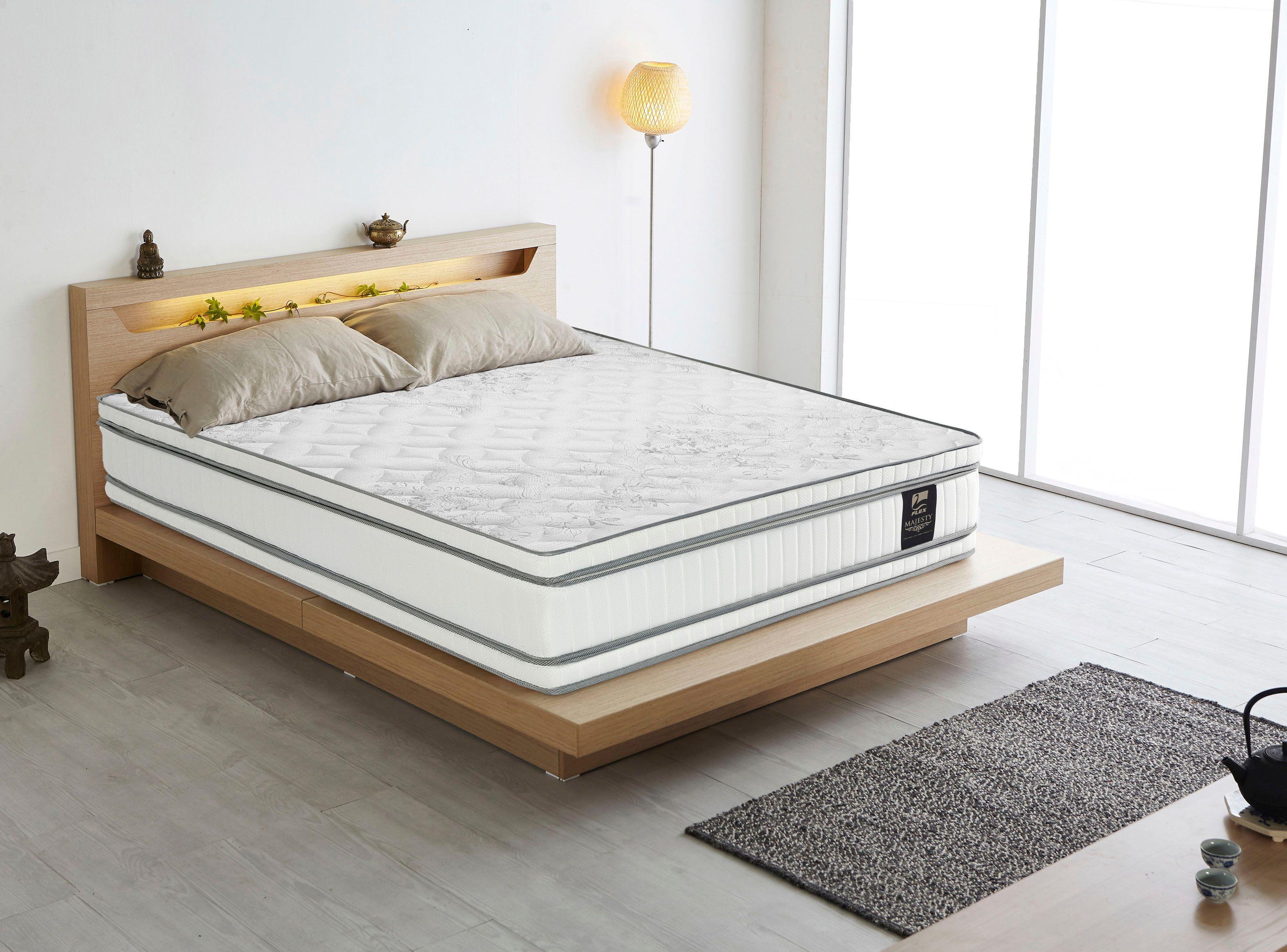 Cama Europea Majesty King Base Dividida Grafito + Respaldo Design Gris-4